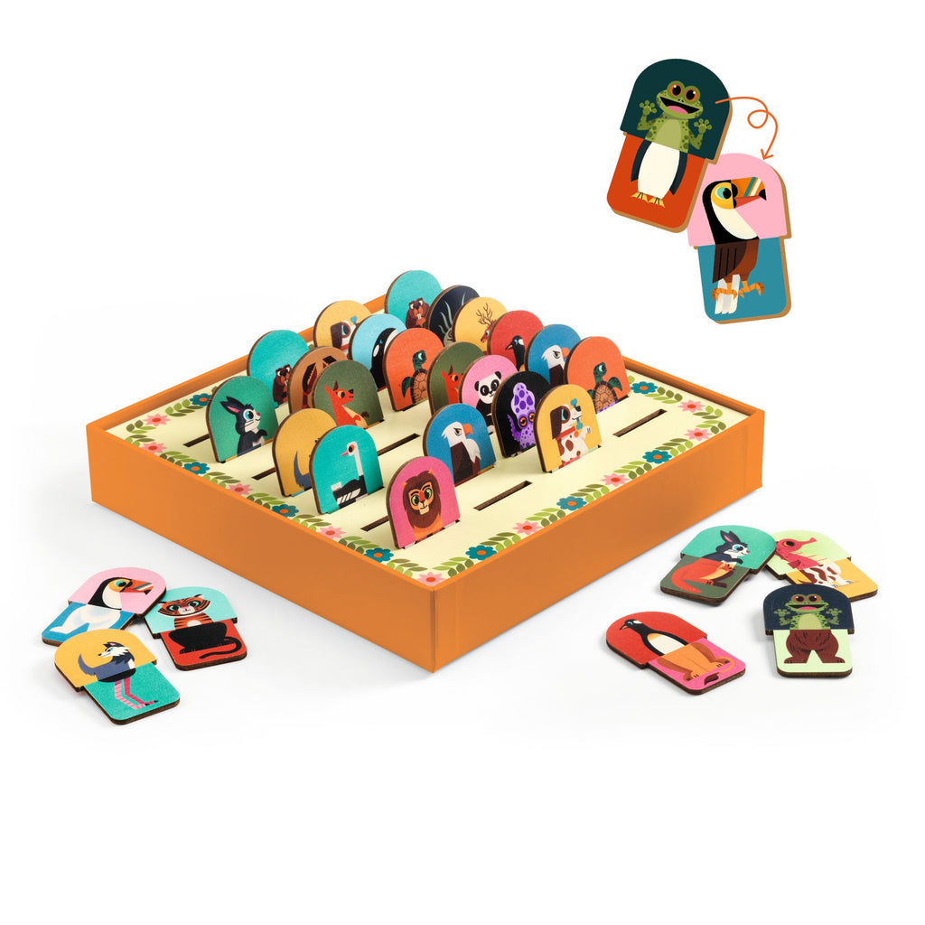 Memo In Legno - Mix&Match - Djeco - immagine 3
