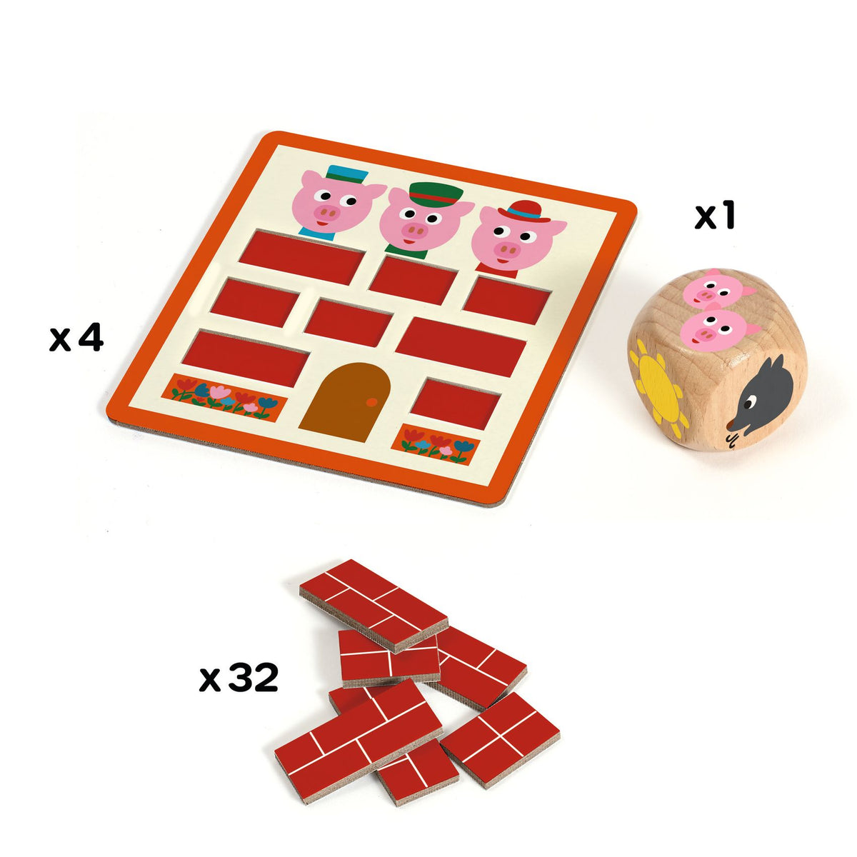 Gioco Di Dadi - Toc Toc Bricks - Djeco - immagine 3