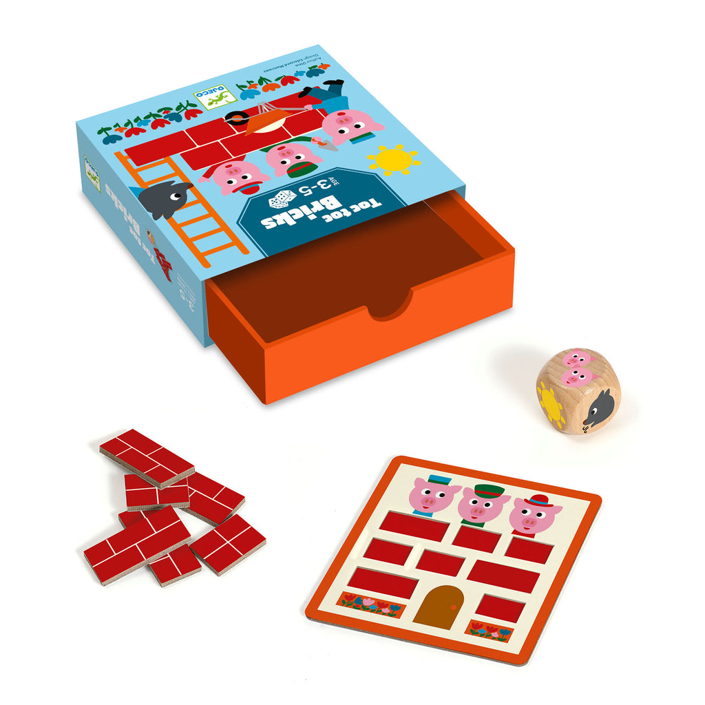 Gioco Di Dadi - Toc Toc Bricks - Djeco - immagine 4