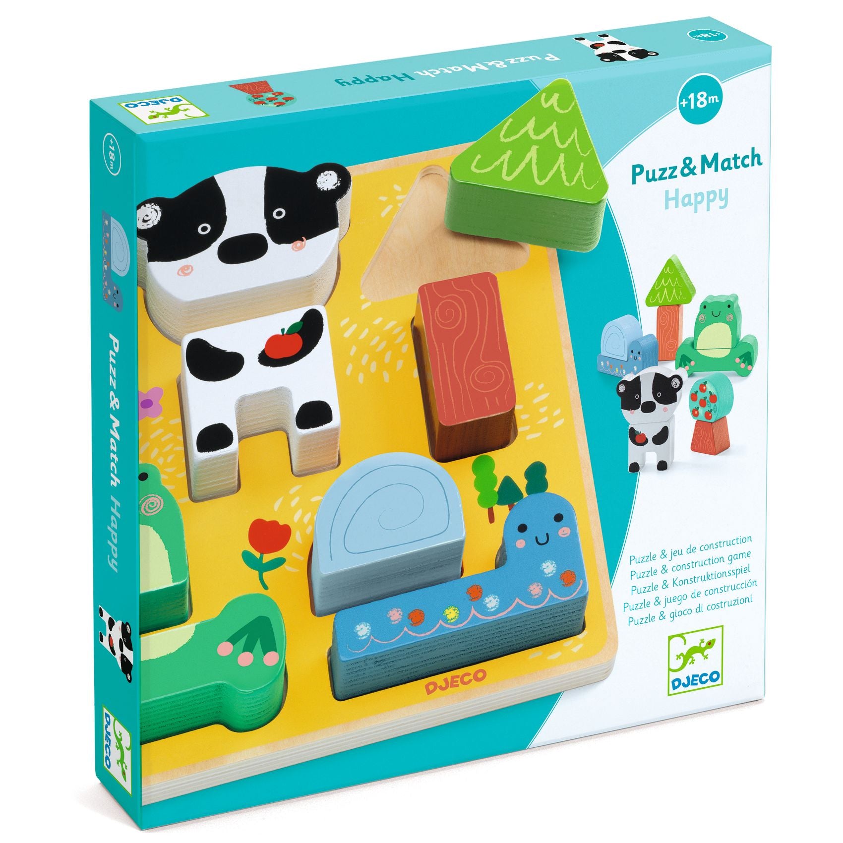 Puzzle in Legno - Puzz & Match Happy