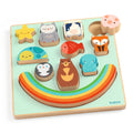 Puzzle Incastri Equilibrio In Legno - Arcobaleno