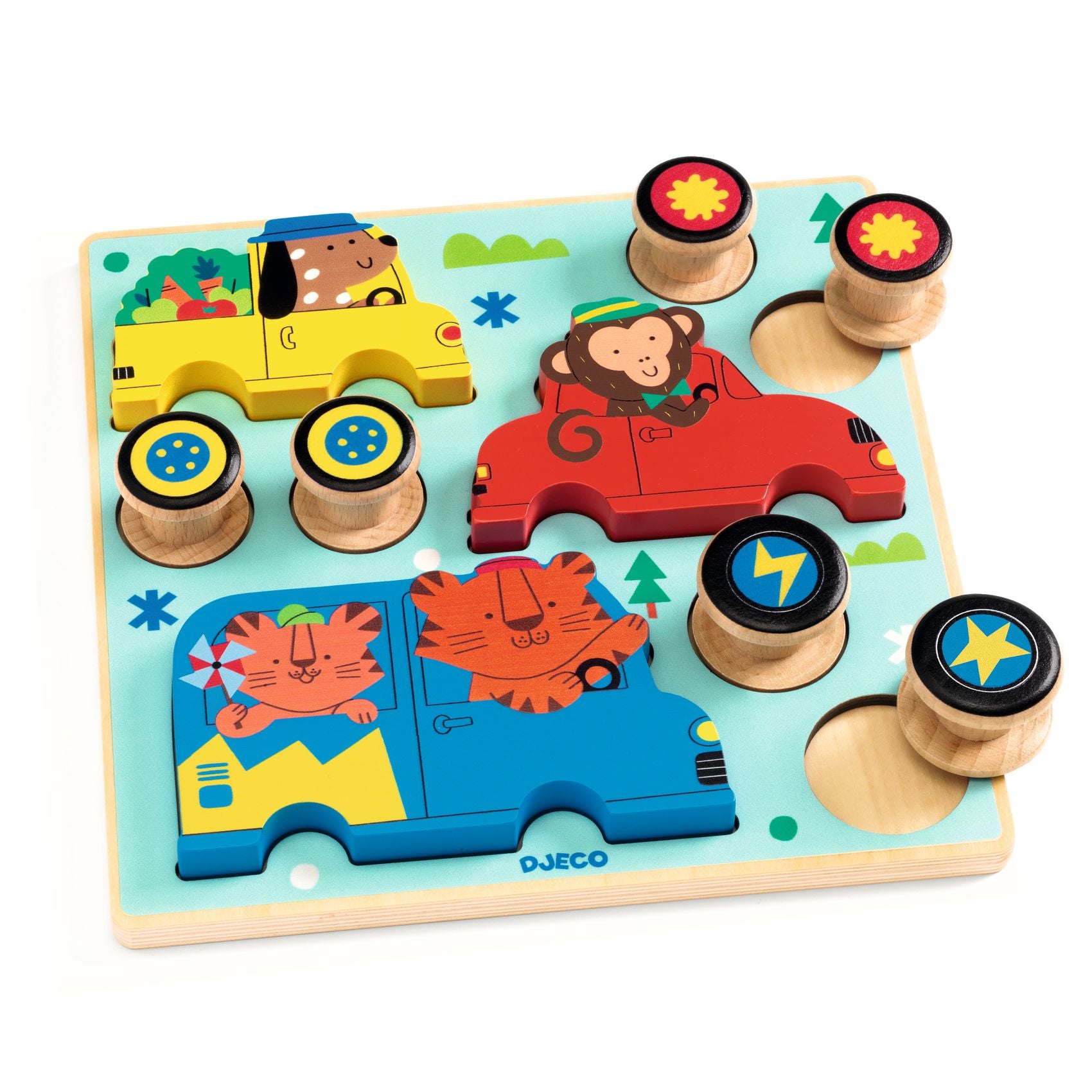 Puzzle 2-in-1 con pista Puzz & Roll Color