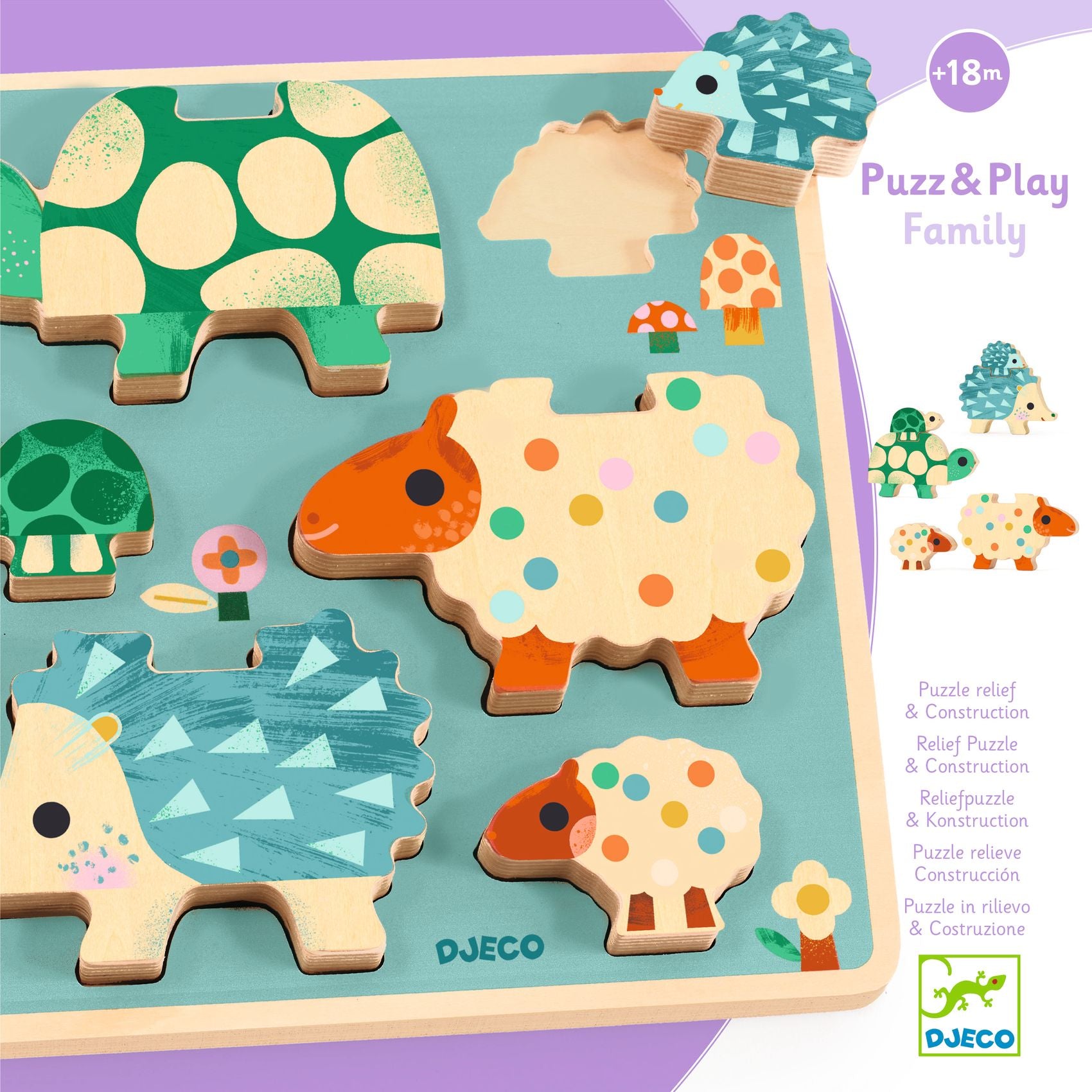 Puzz & Play Family: puzzle con personaggi per gioco libero