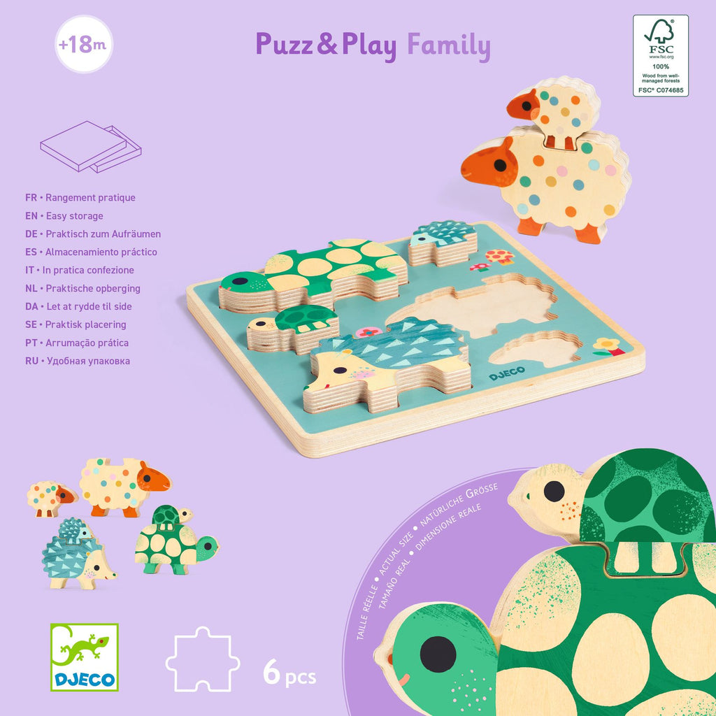 Puzz & Play Family: puzzle con personaggi per gioco libero