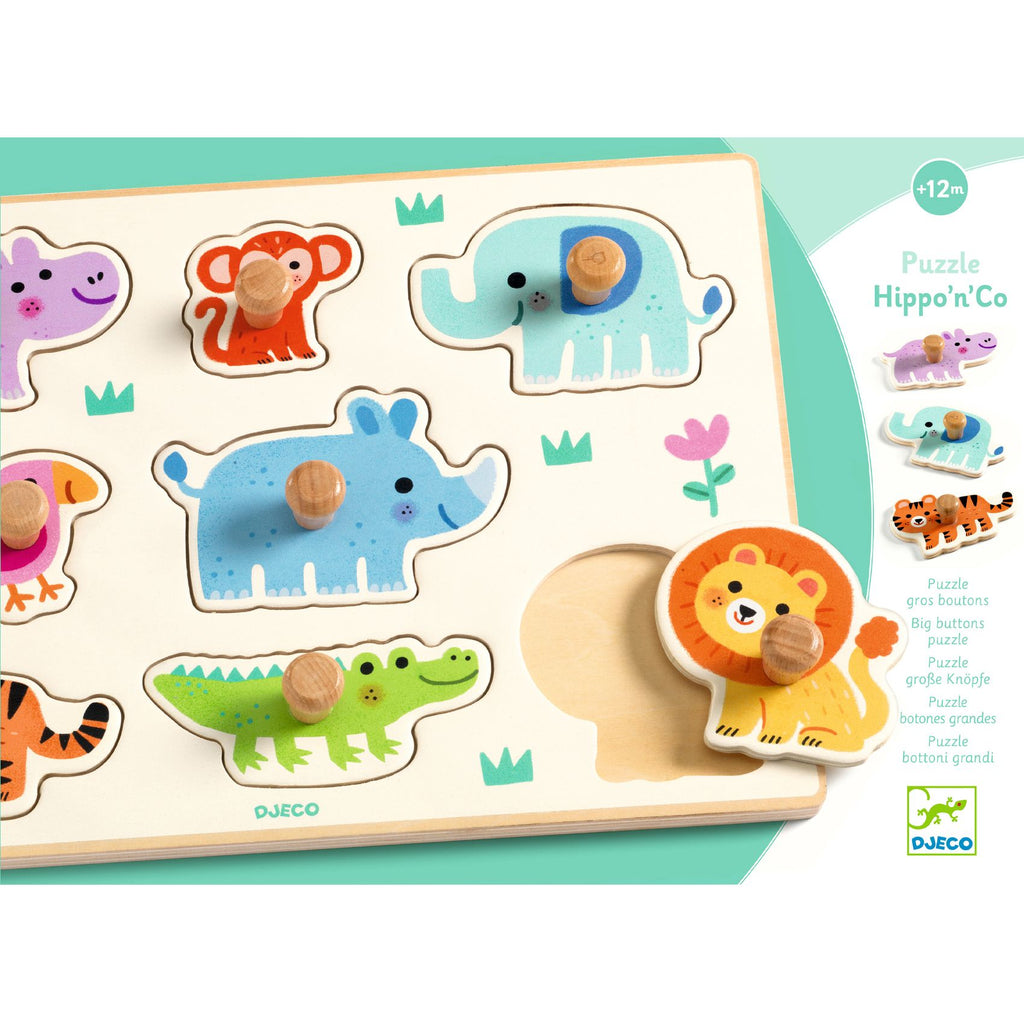 Puzzle Incastri In Legno - Hippo'n'Co 