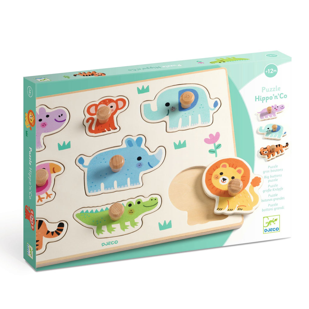 Puzzle Incastri In Legno - Hippo'n'Co 