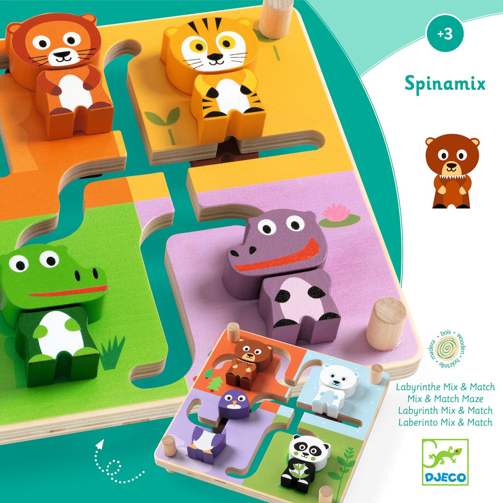 Spinamix, gioco di rotazione e incastri