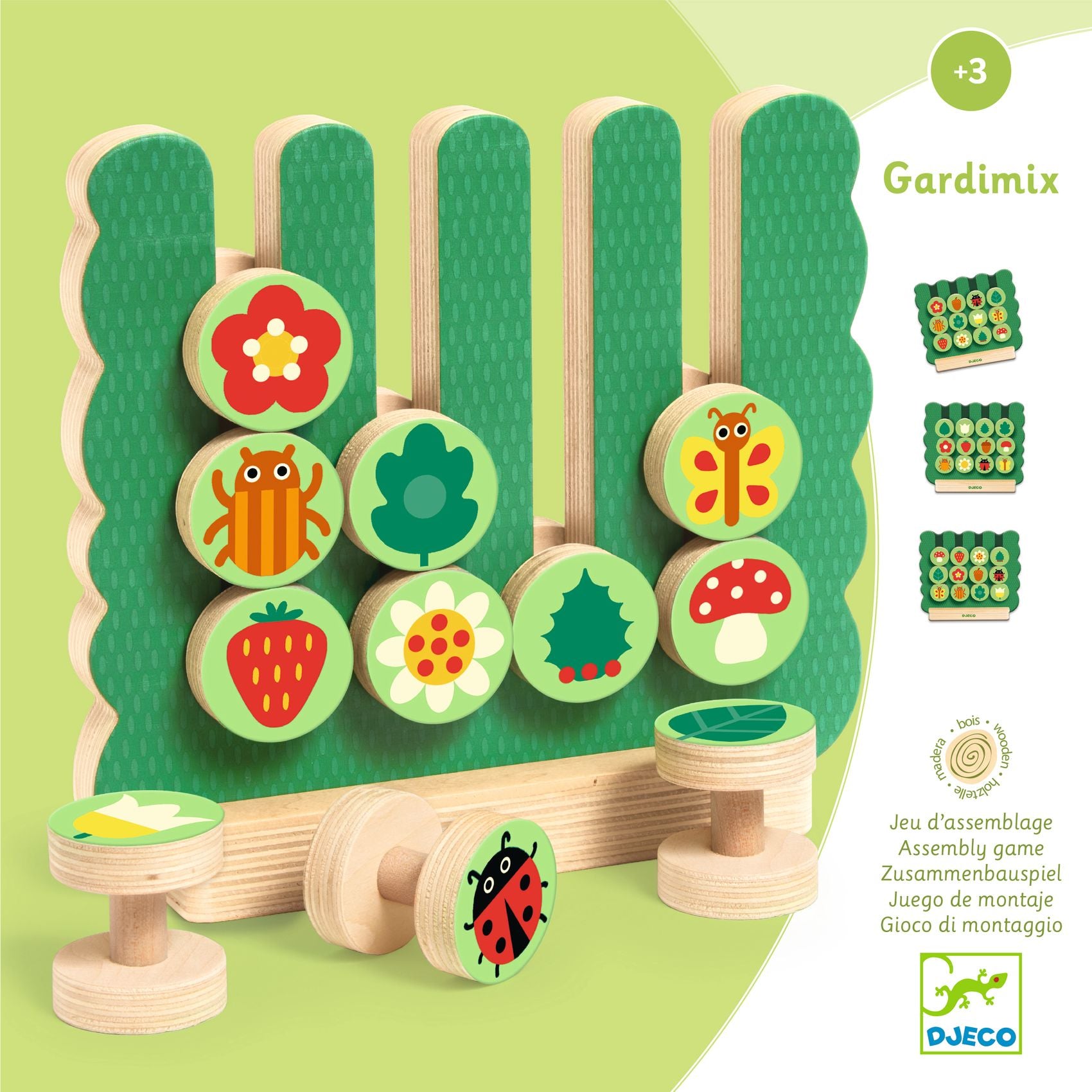 Gardimix - Gioco in legno FSC 100% per forme e colori
