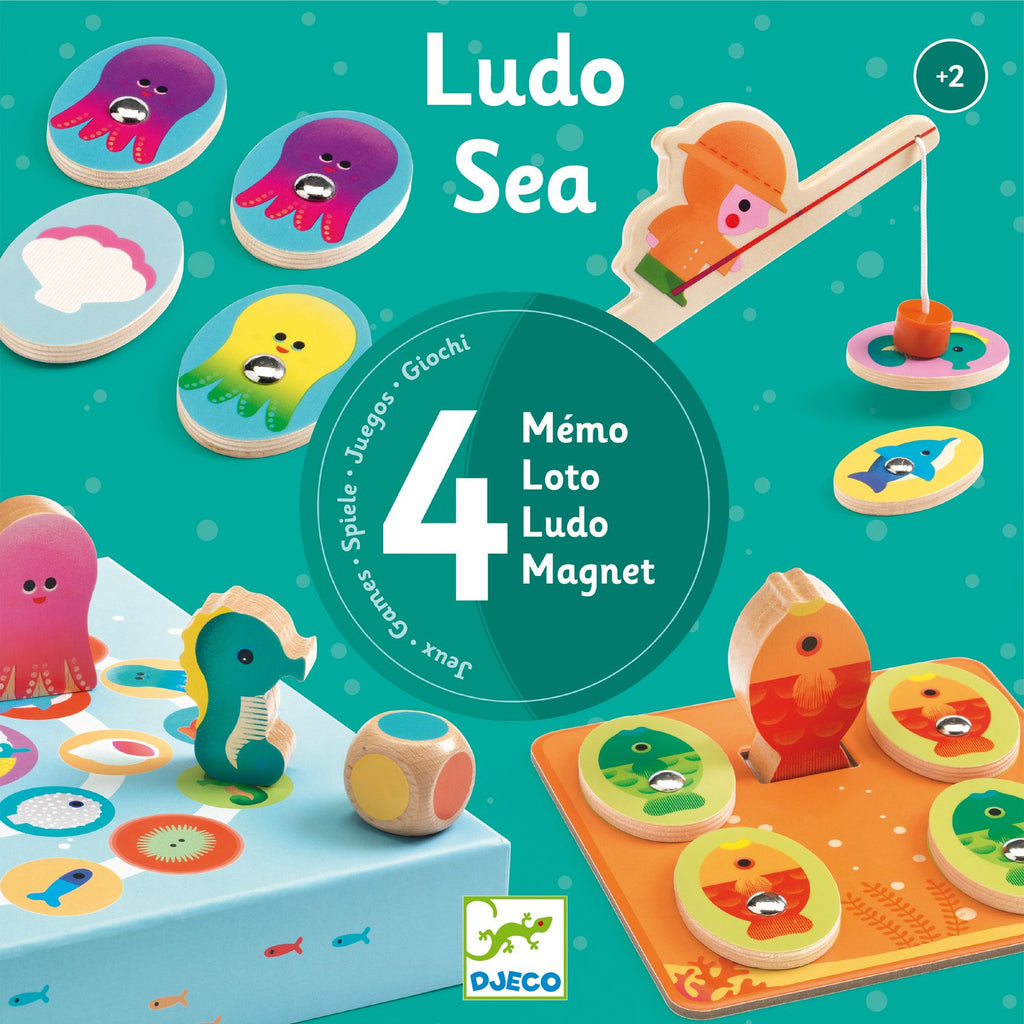 Ludo Sea - 4 Giochi In Legno
