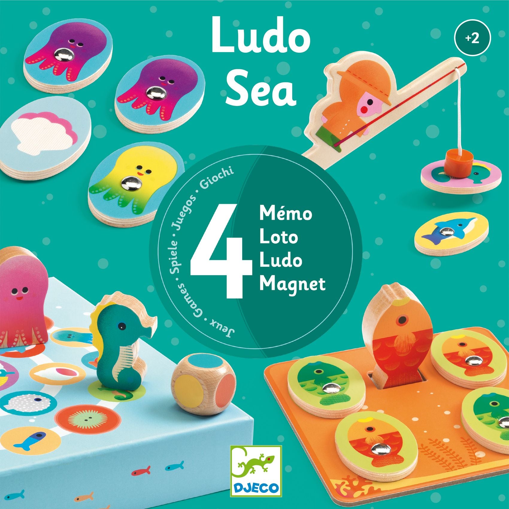Ludo Sea - 4 Giochi In Legno