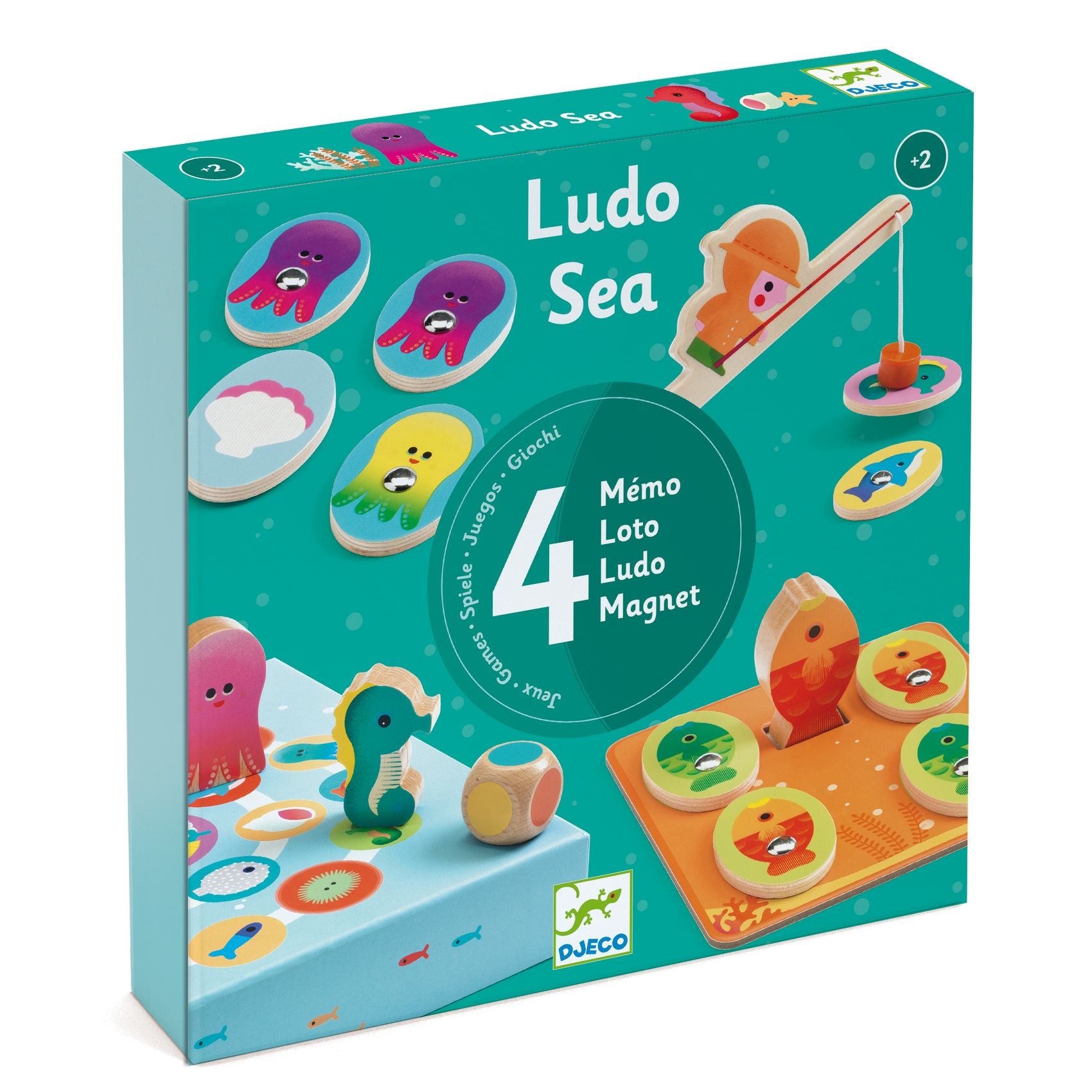 Ludo Sea - 4 Giochi In Legno