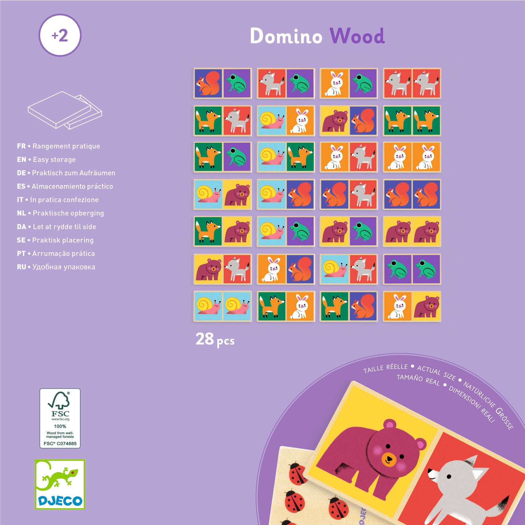 Domino Wood - Animali Della Foresta
