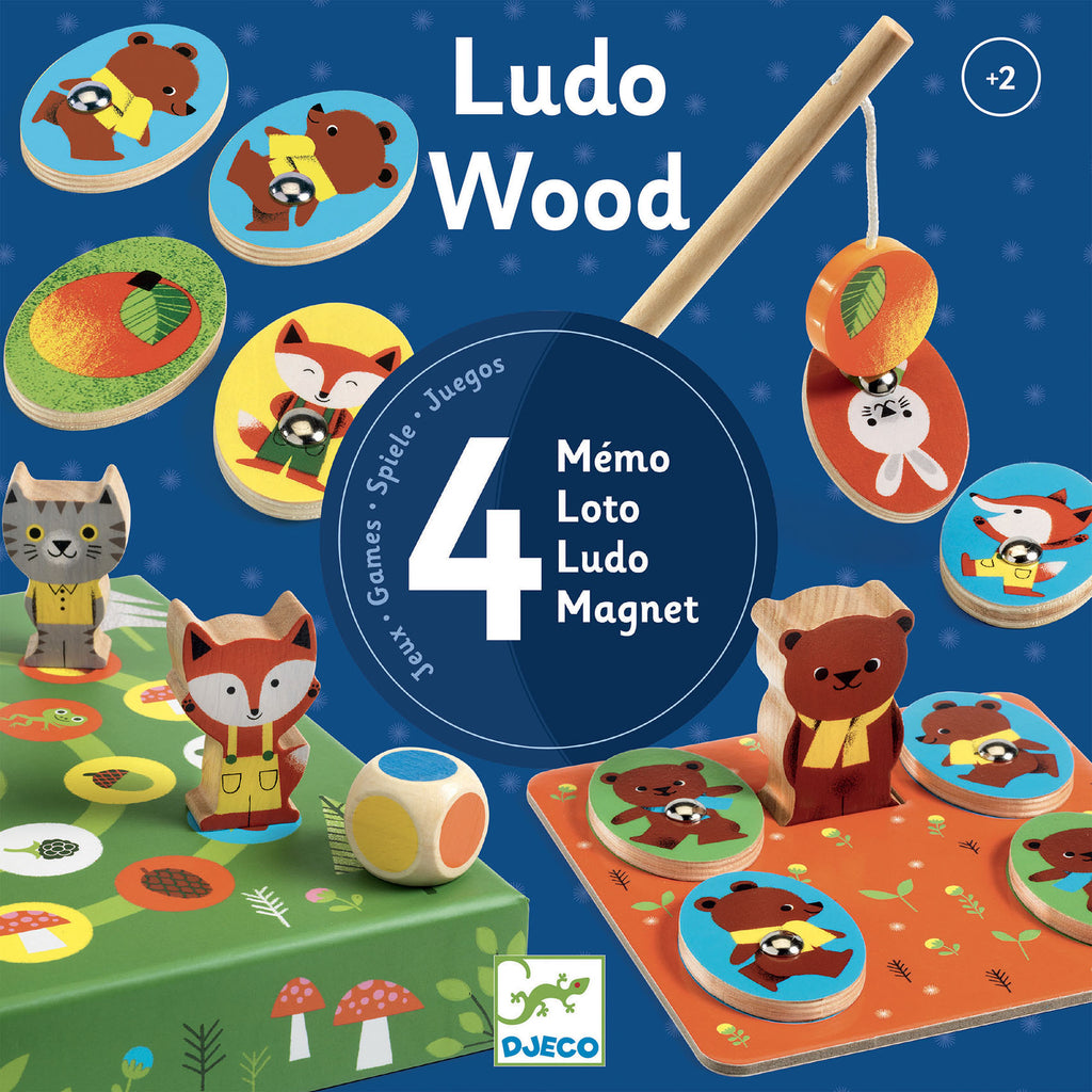 LudoWood - 4 Giochi In Legno 