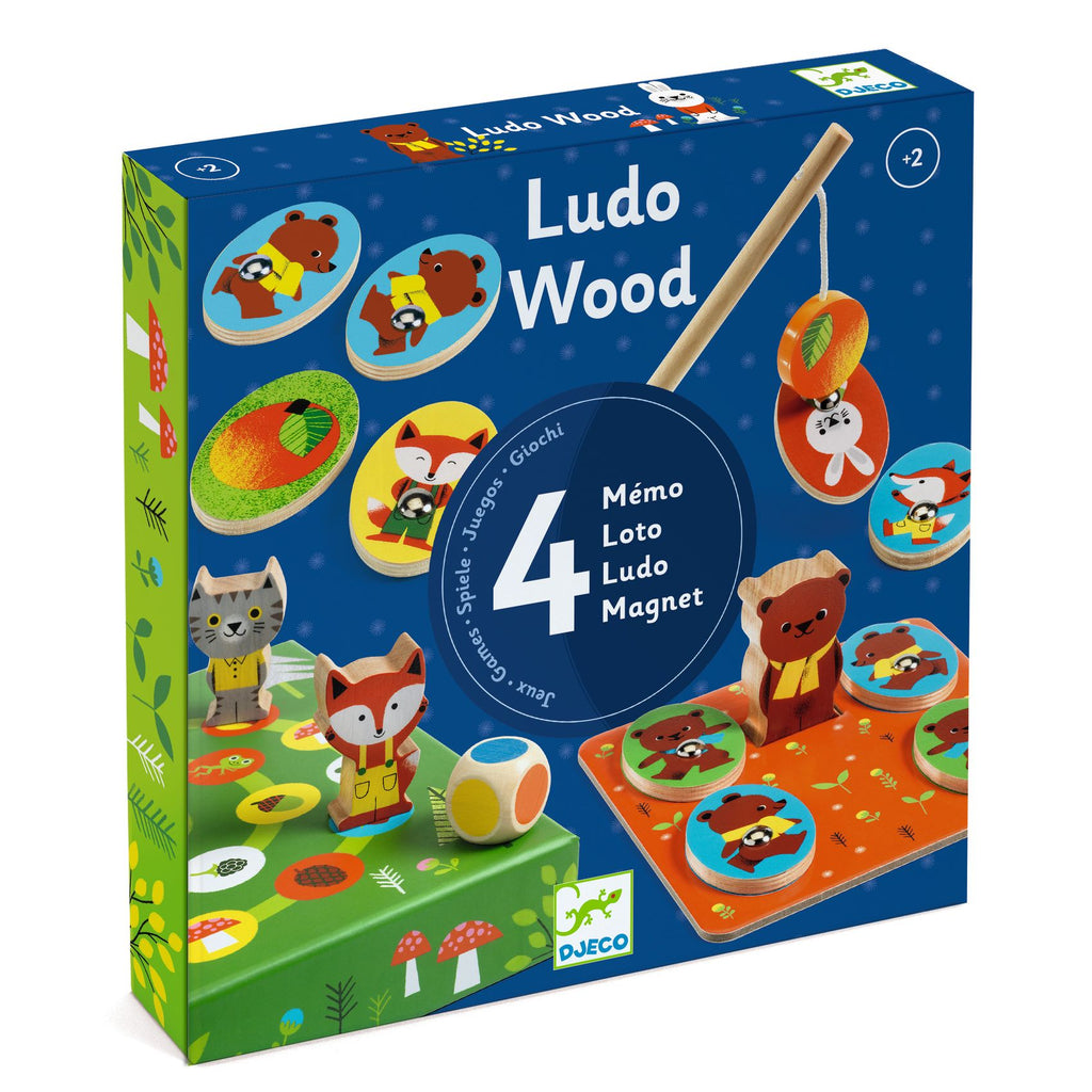 LudoWood - 4 Giochi In Legno