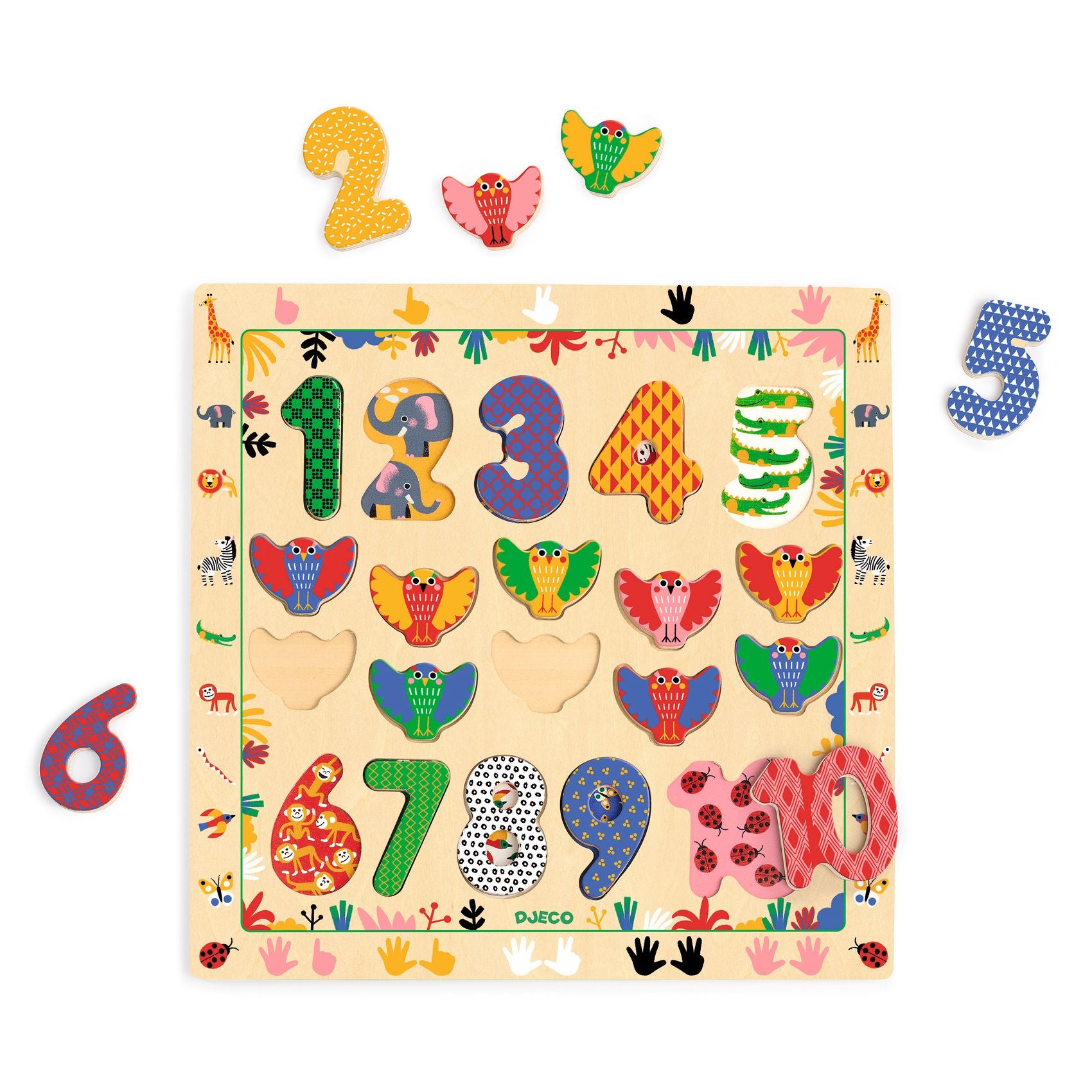 Puzzle In Legno Numeri 1-10