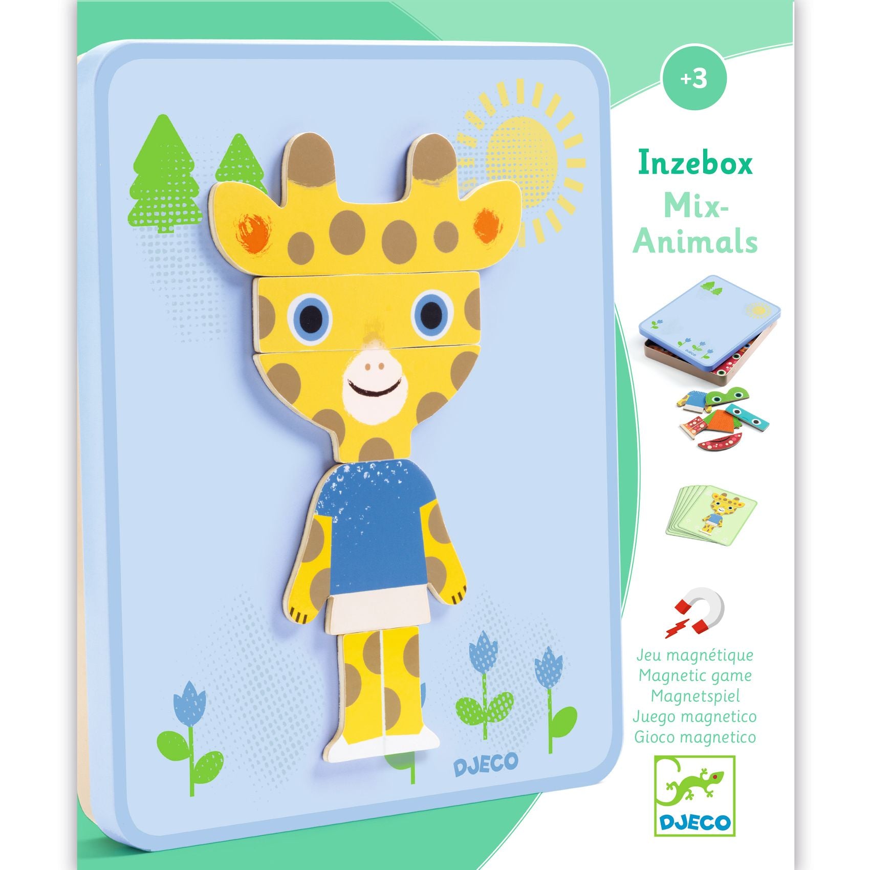 Inzebox Mix Animals, gioco magnetico animali da comporre