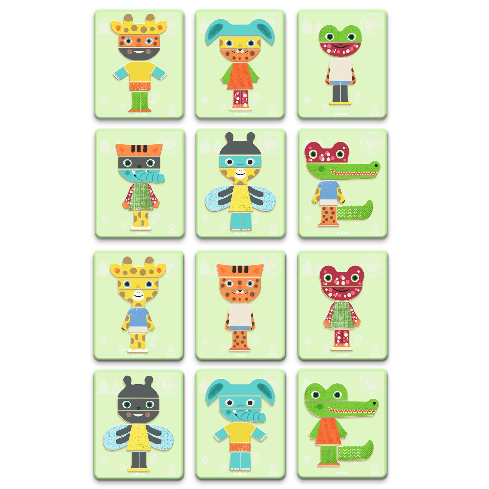 Inzebox Mix Animals, gioco magnetico animali da comporre