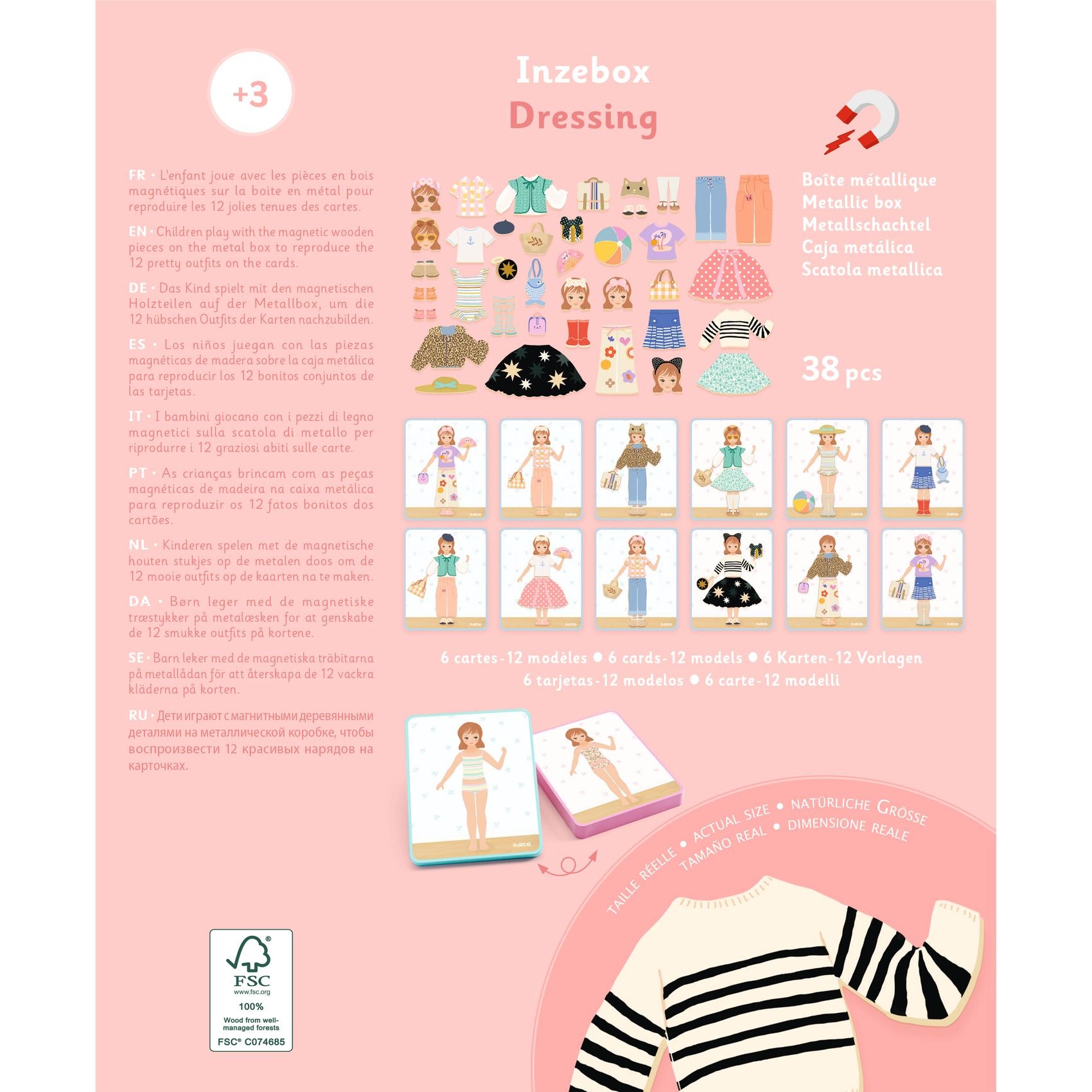 Inzebox Dressing - Set magnetico per vestirsi e creare storie
