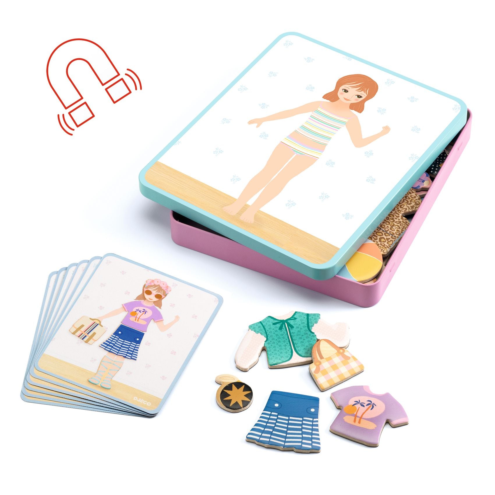 Inzebox Dressing - Set magnetico per vestirsi e creare storie