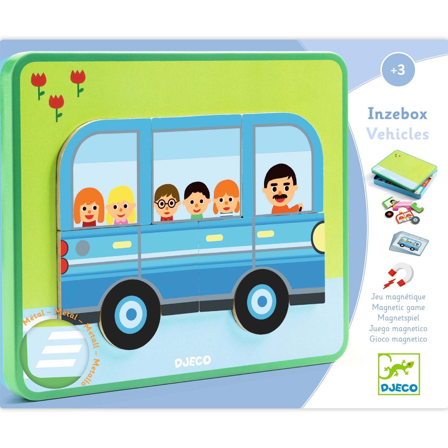 Inzebox Vehicles, set magnetico componi veicoli