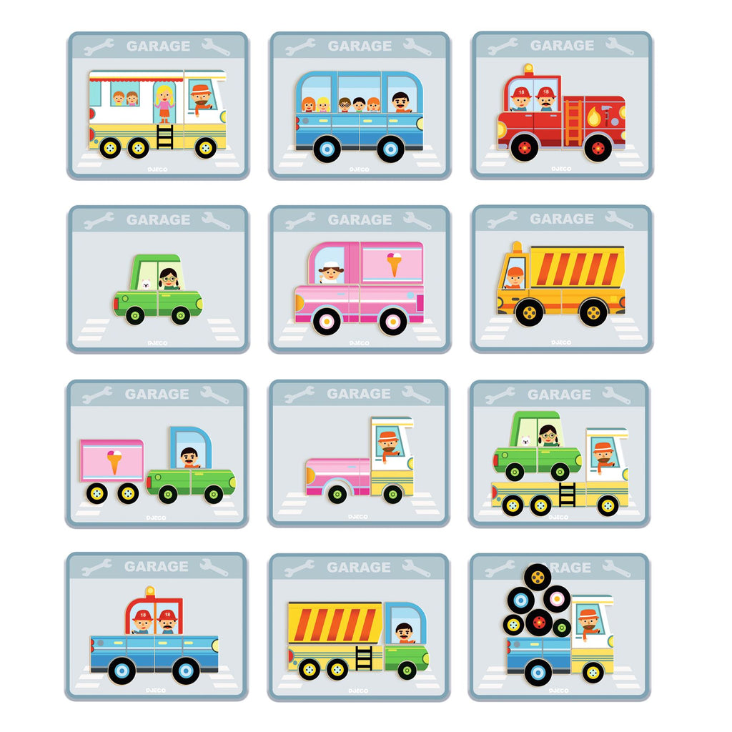 Inzebox Vehicles, set magnetico componi veicoli