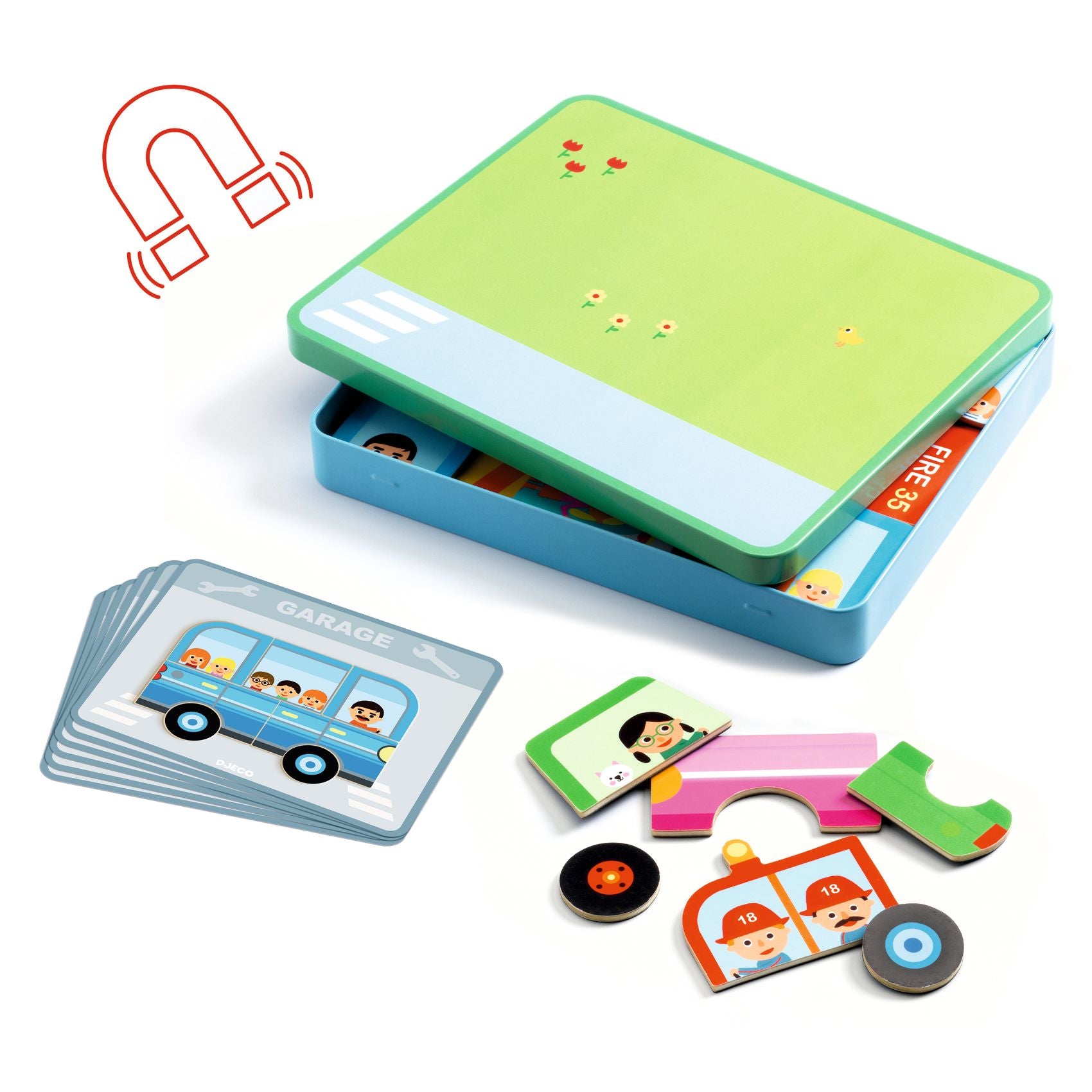 Inzebox Vehicles, set magnetico componi veicoli