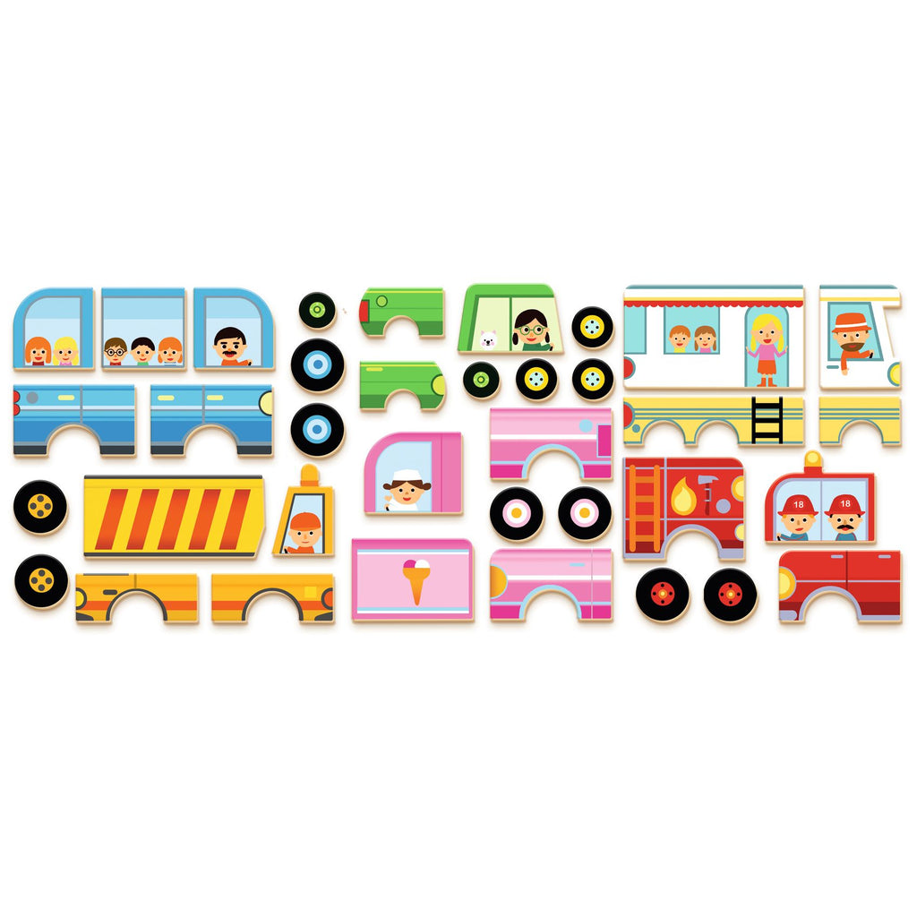 Inzebox Vehicles, set magnetico componi veicoli