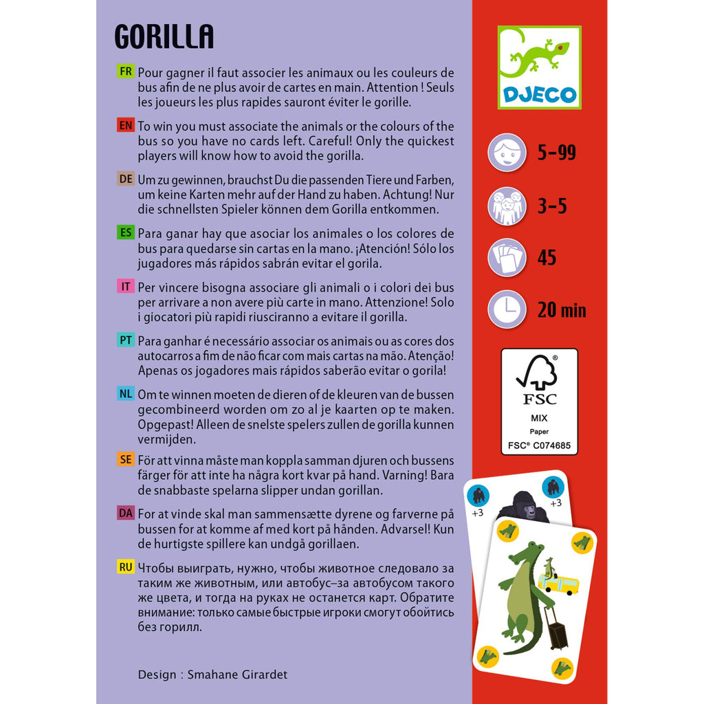 Gioco Di Carte - Gorilla