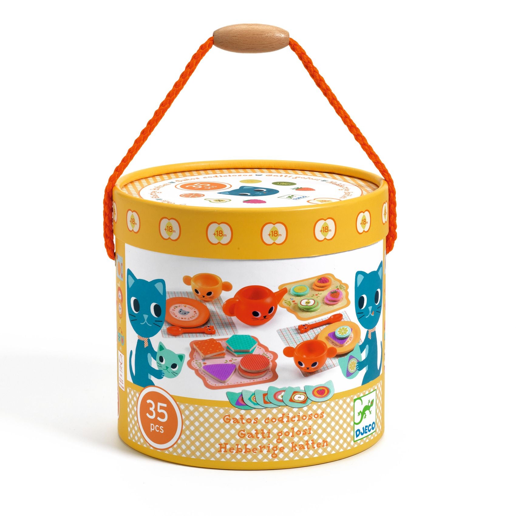 Servizio Da Thè In Legno - Greedy Cats