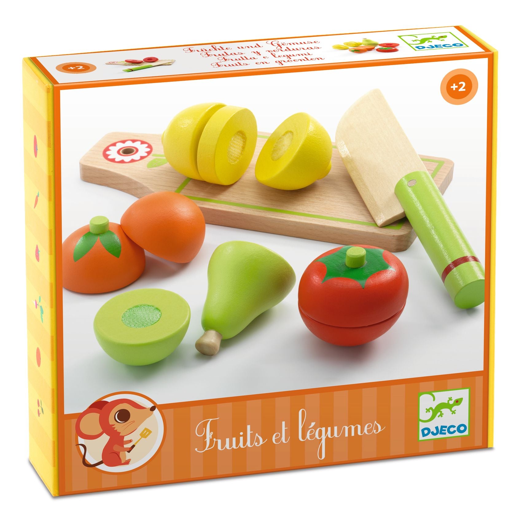 Set Frutta E Verdura Da Tagliare In Legno