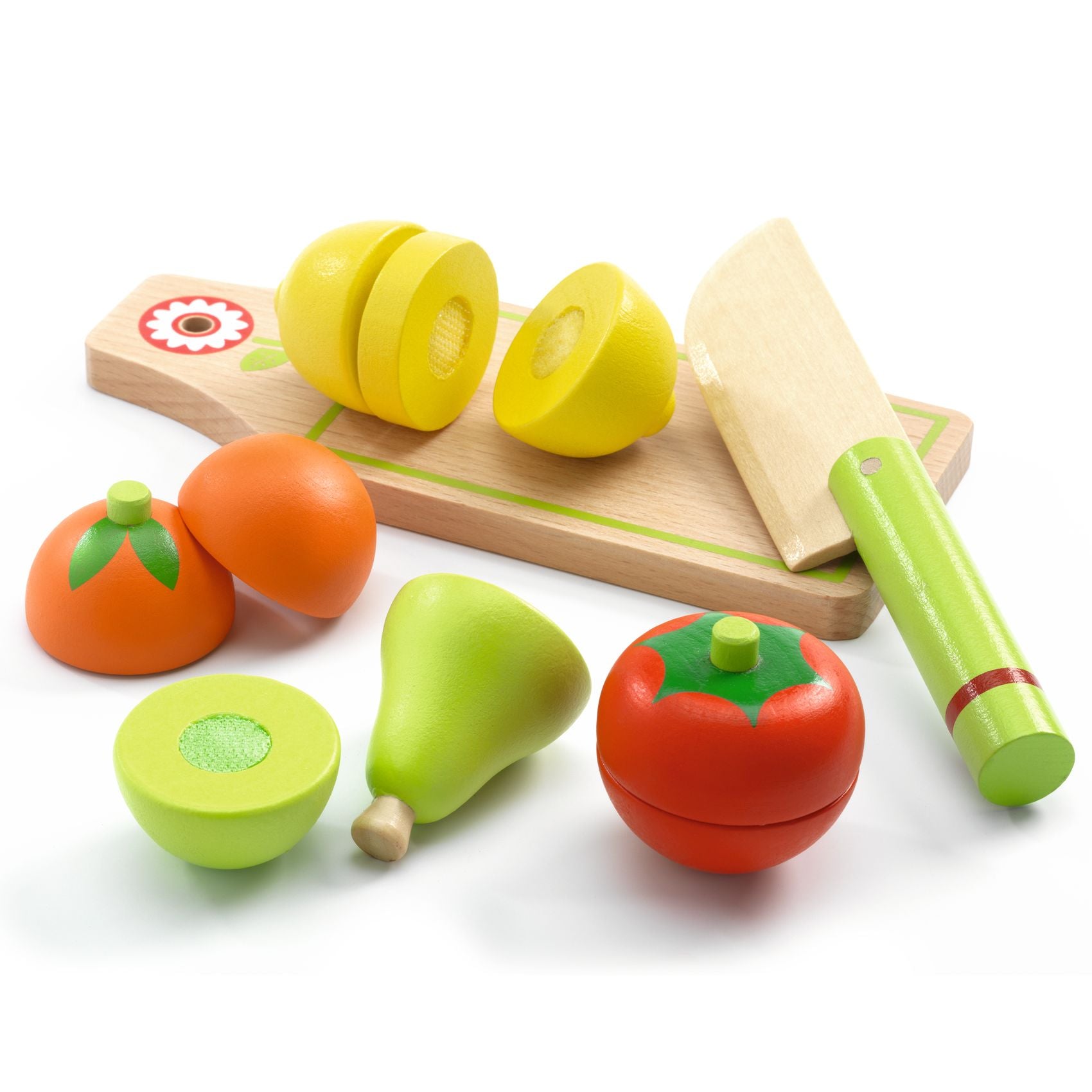 Set Frutta E Verdura Da Tagliare In Legno