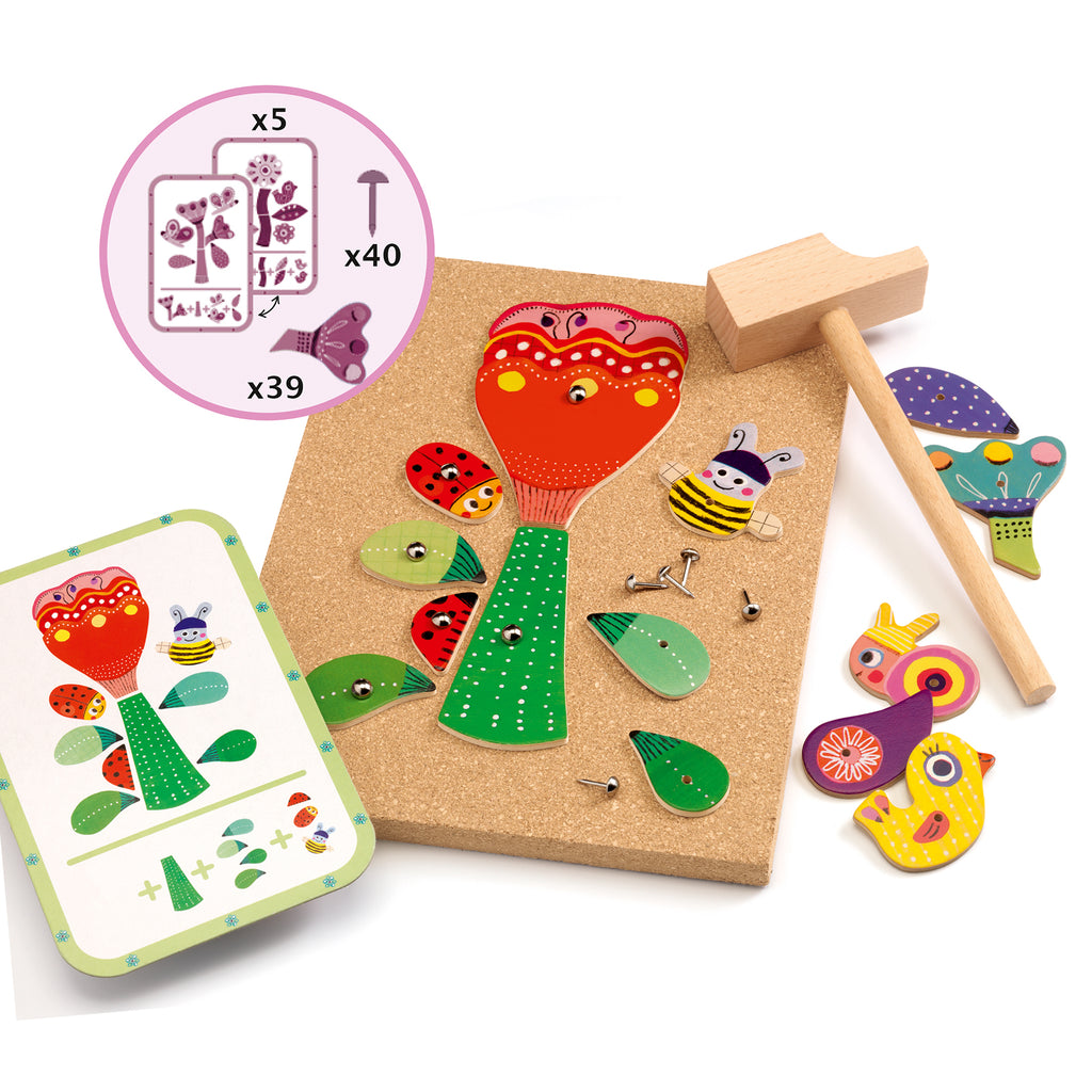 Tap Tap Jardin – gioco di composizione e martelletto