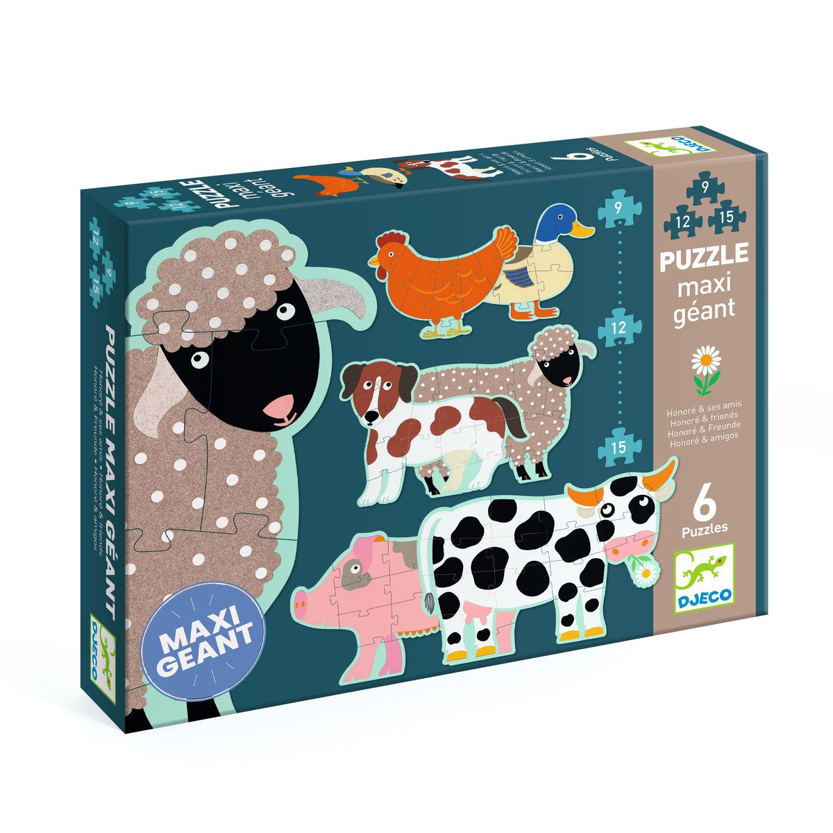 Puzzle Giganti - Honoré & Friends - Djeco