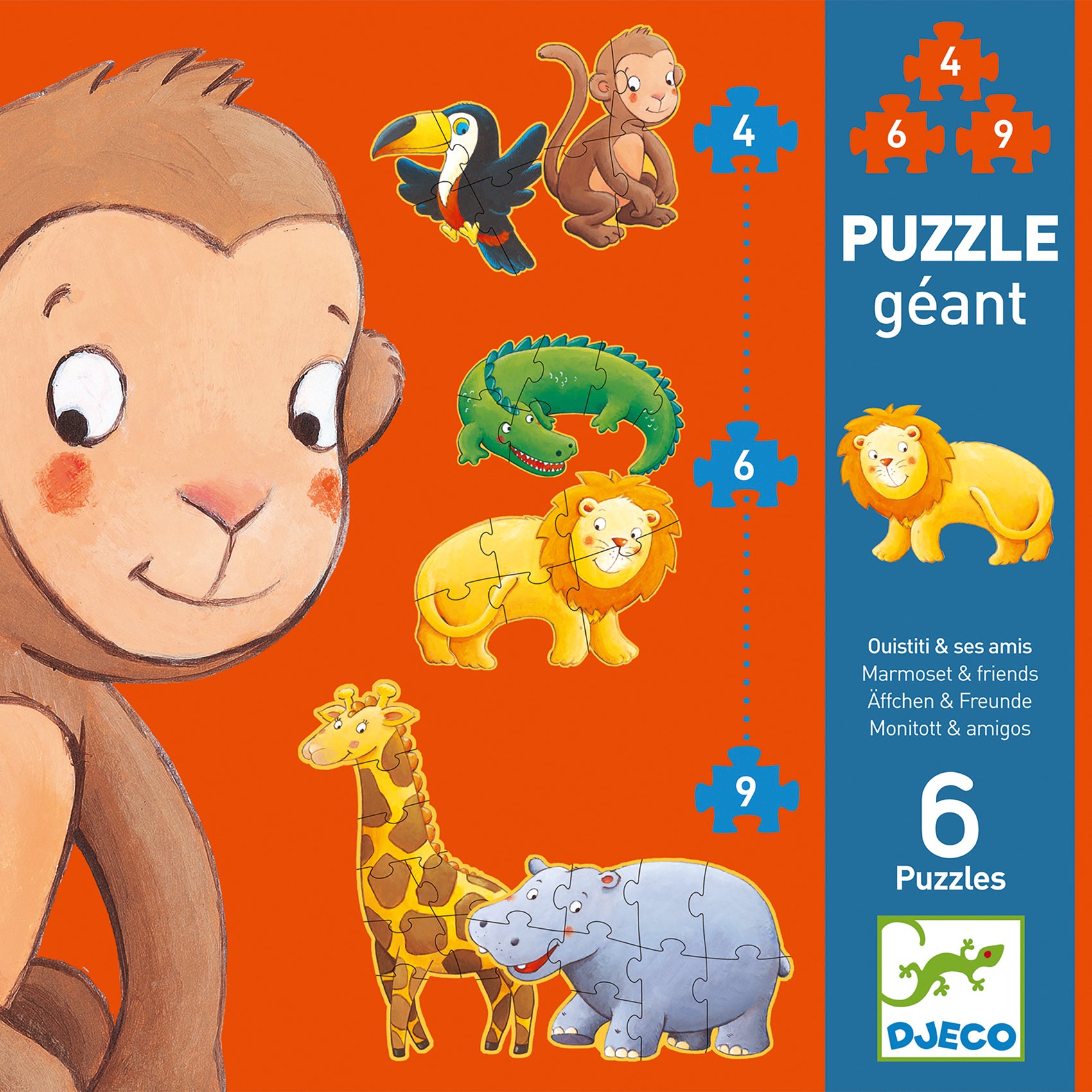Puzzle Gigante Progressivo - Ouistiti e i Suoi Amici