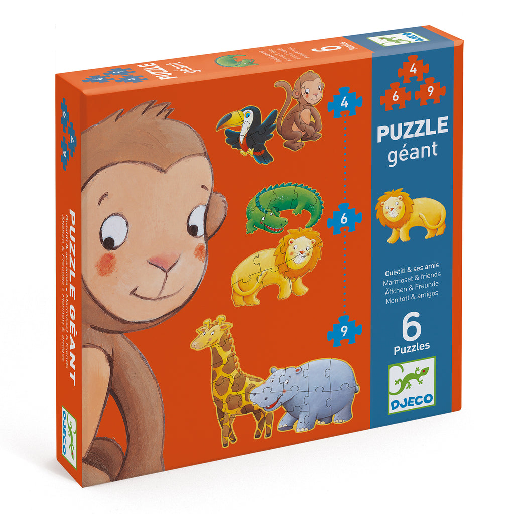 Puzzle Gigante Progressivo - Ouistiti E I Suoi Amici
