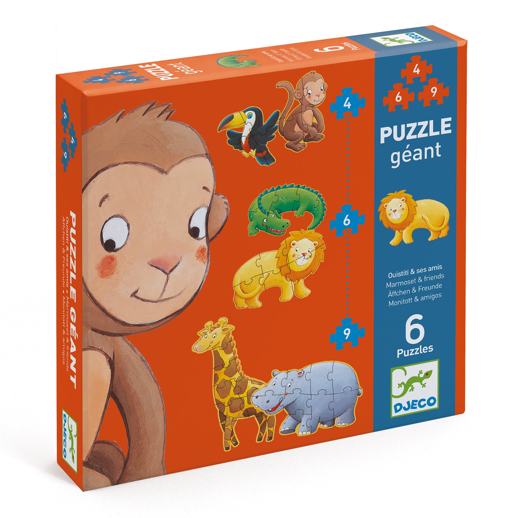 Puzzle Gigante Progressivo - Ouistiti E I Suoi Amici