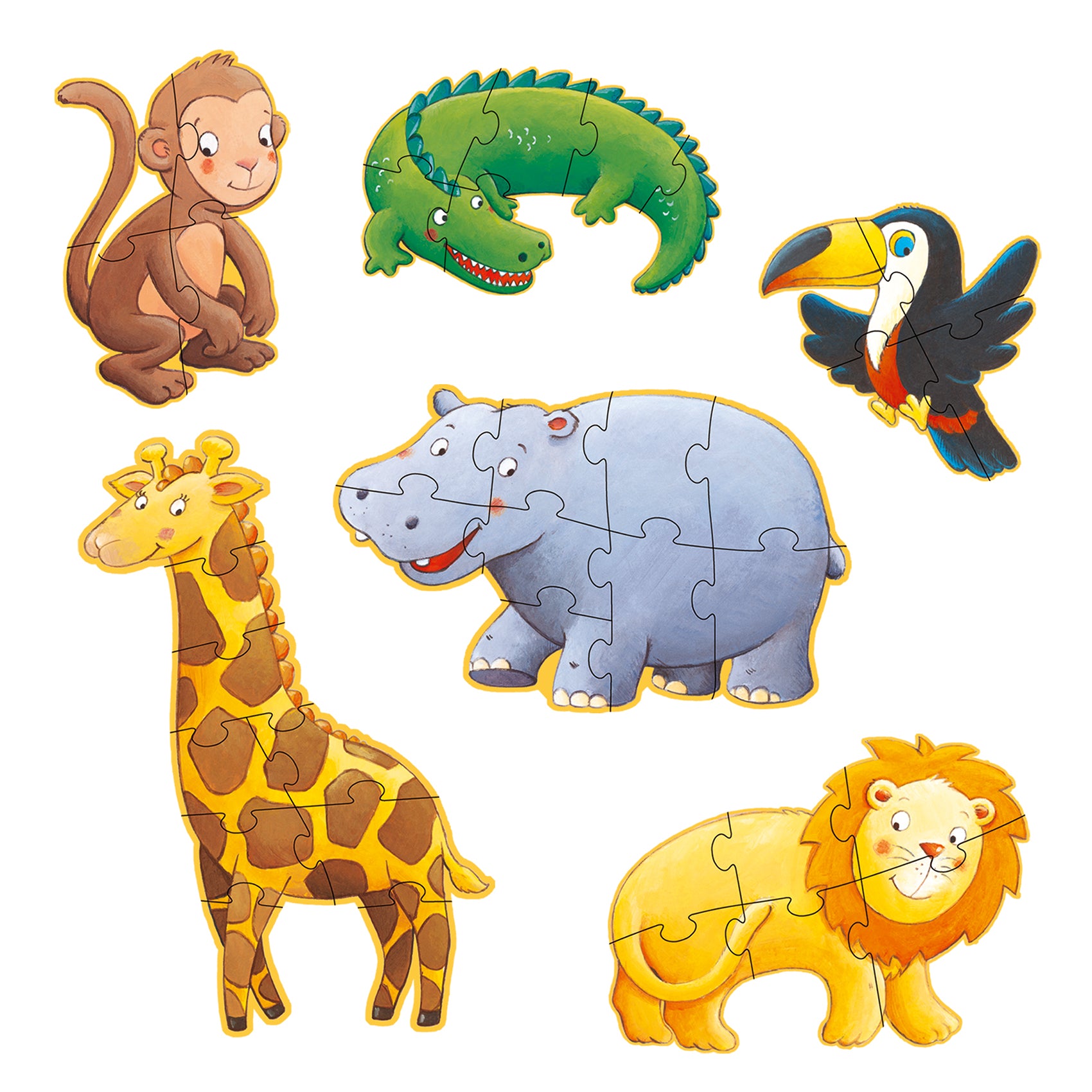 Puzzle Gigante Progressivo - Ouistiti e i Suoi Amici