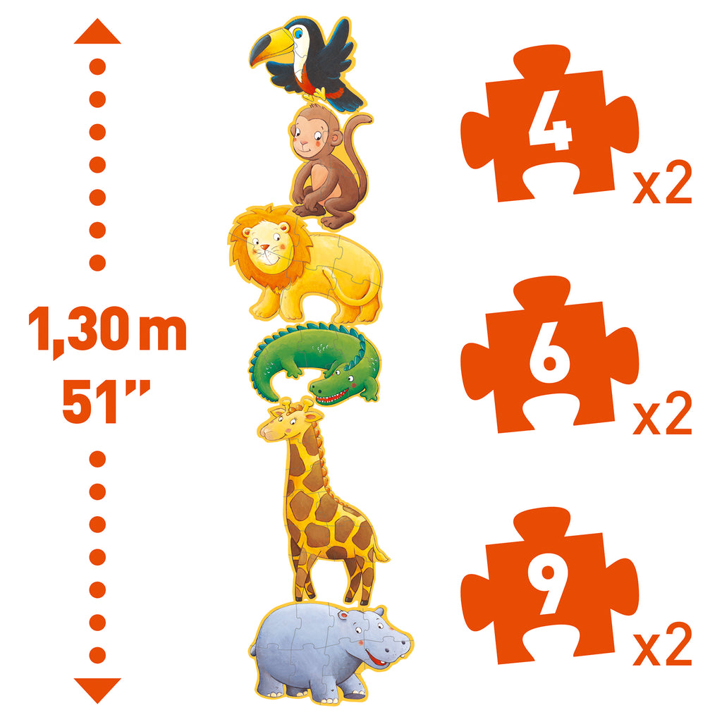 Puzzle Gigante Progressivo - Ouistiti e i Suoi Amici