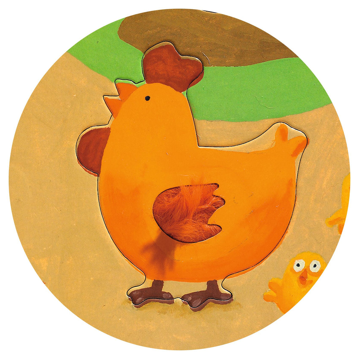 Puzzle Tattile Gigante - La Fattoria - 20 pezzi - Djeco - immagine 5