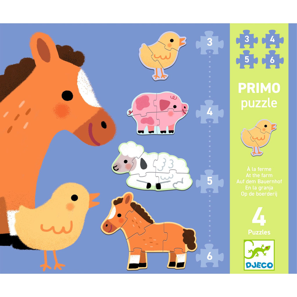 Primi Puzzle Fattoria 3-4-5-6 pezzi