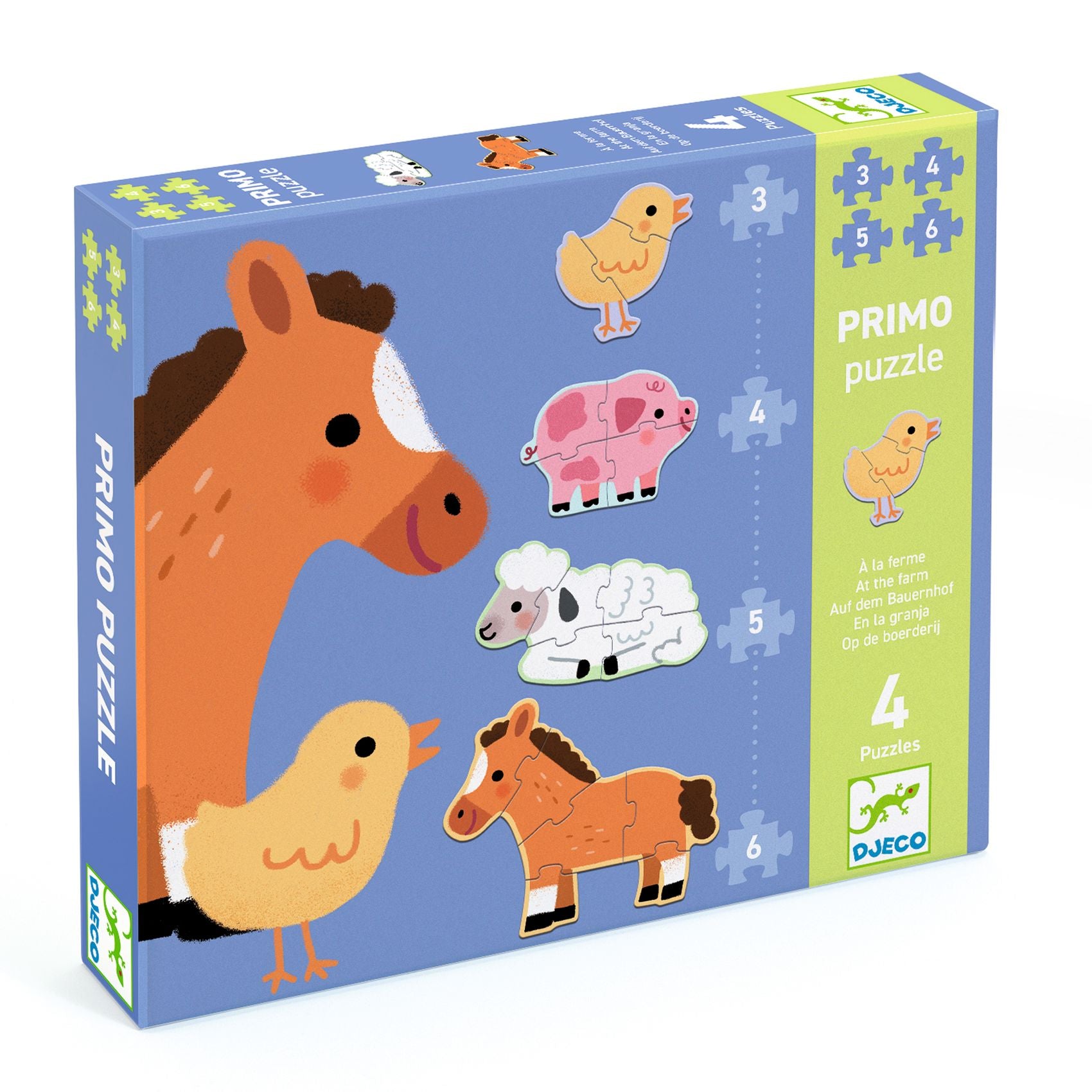 Primi Puzzle Fattoria 3-4-5-6 pezzi