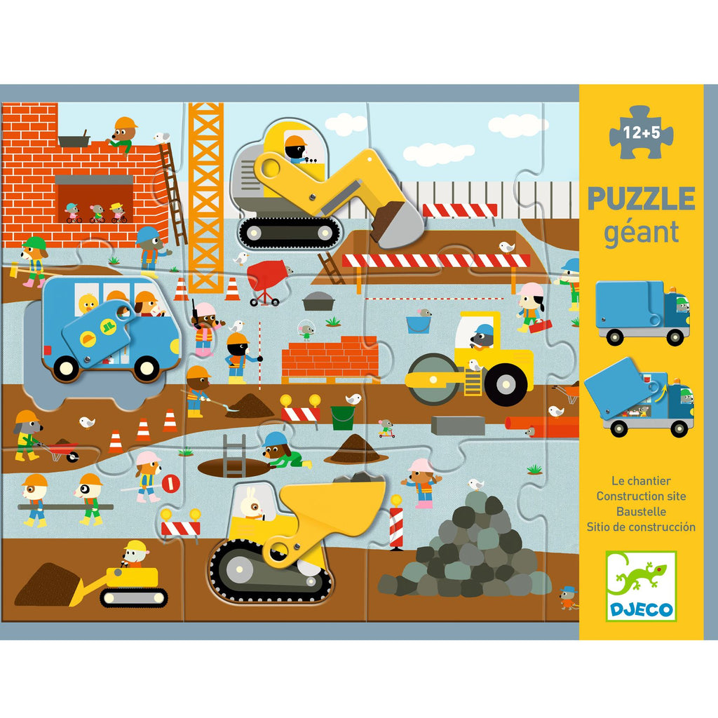 Puzzle Gigante - Il Cantiere - 12+5 Pezzi