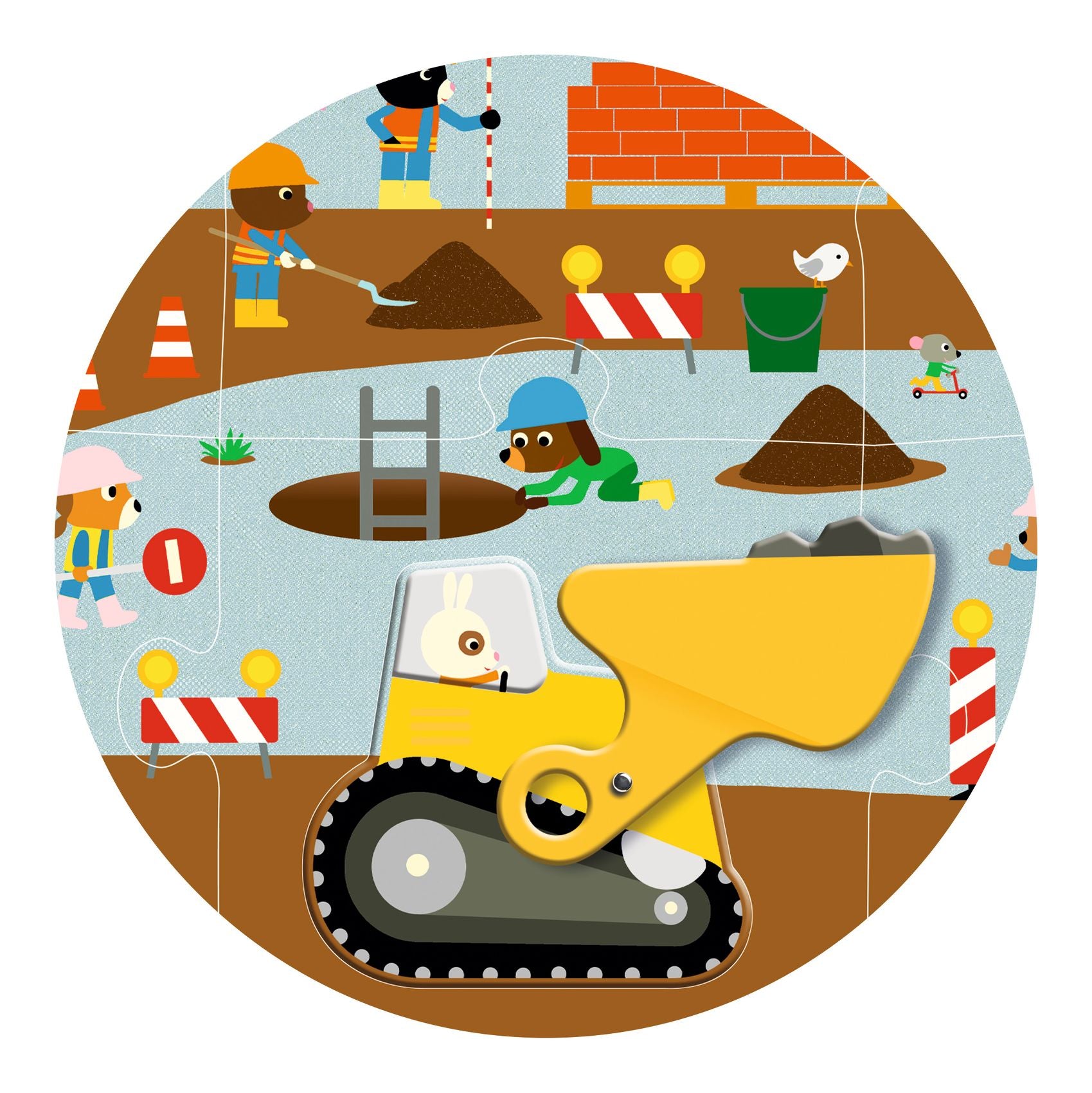 Puzzle Gigante - Il Cantiere - 12+5 Pezzi