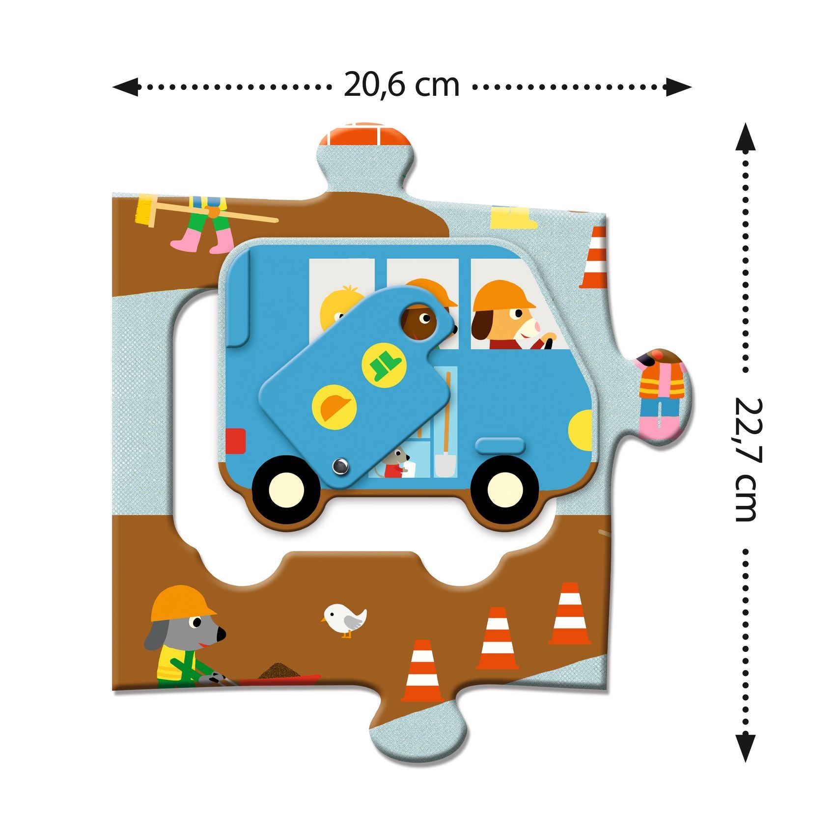 Puzzle Gigante - Il Cantiere - 12+5 Pezzi
