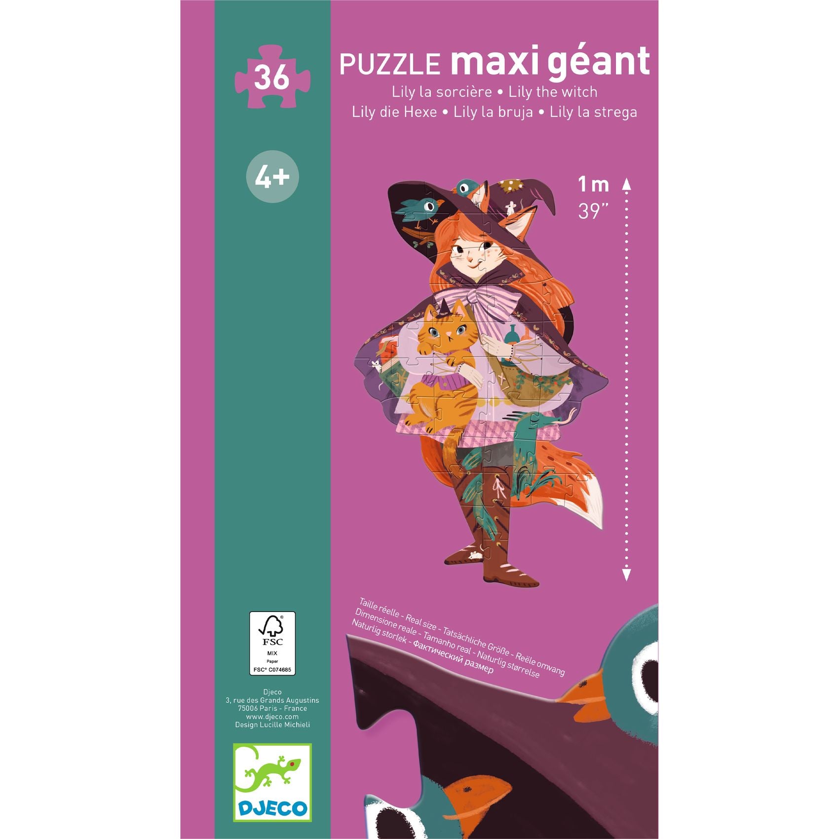 Puzzle Gigante 36 pezzi - Lily La Strega
