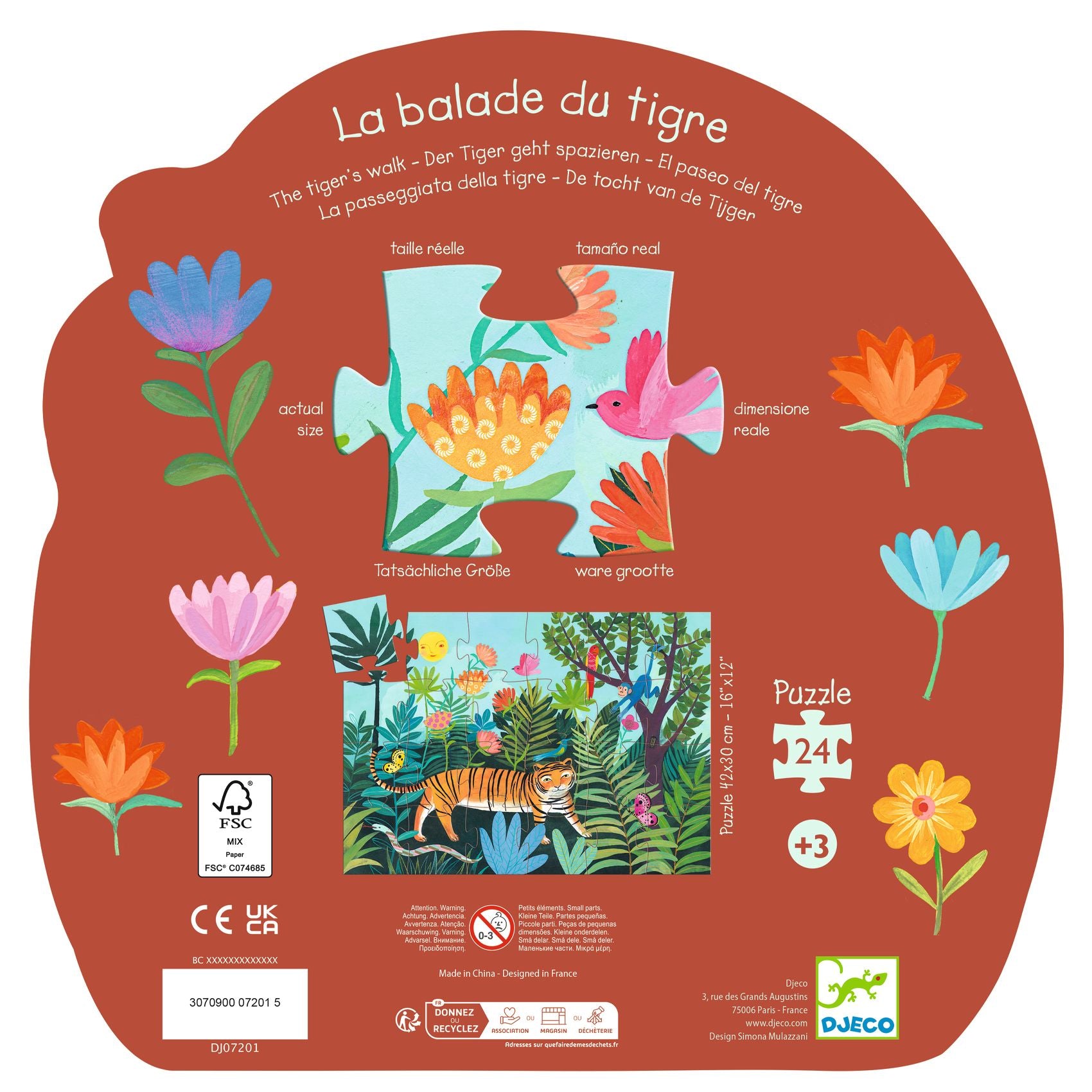 Puzzle 24 pezzi - La Tigre