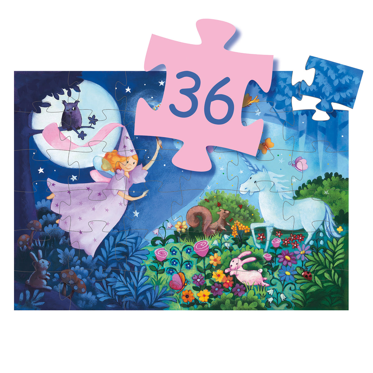 Puzzle 36 pezzi - La Fata e L'Unicorno