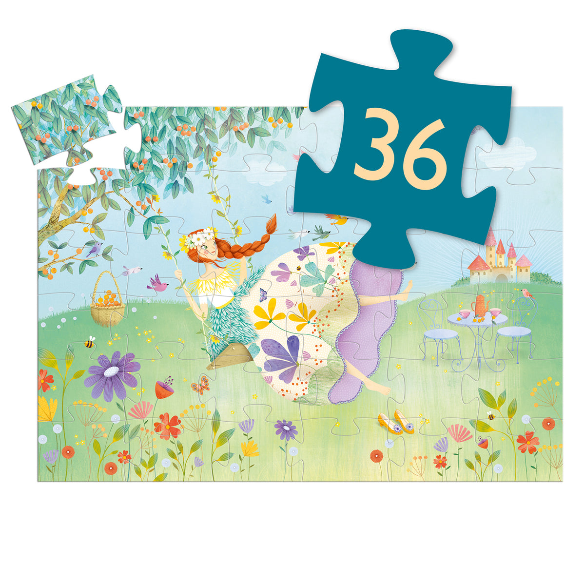 Puzzle 36 pezzi - La Principessa Di Primavera - Djeco - immagine 5