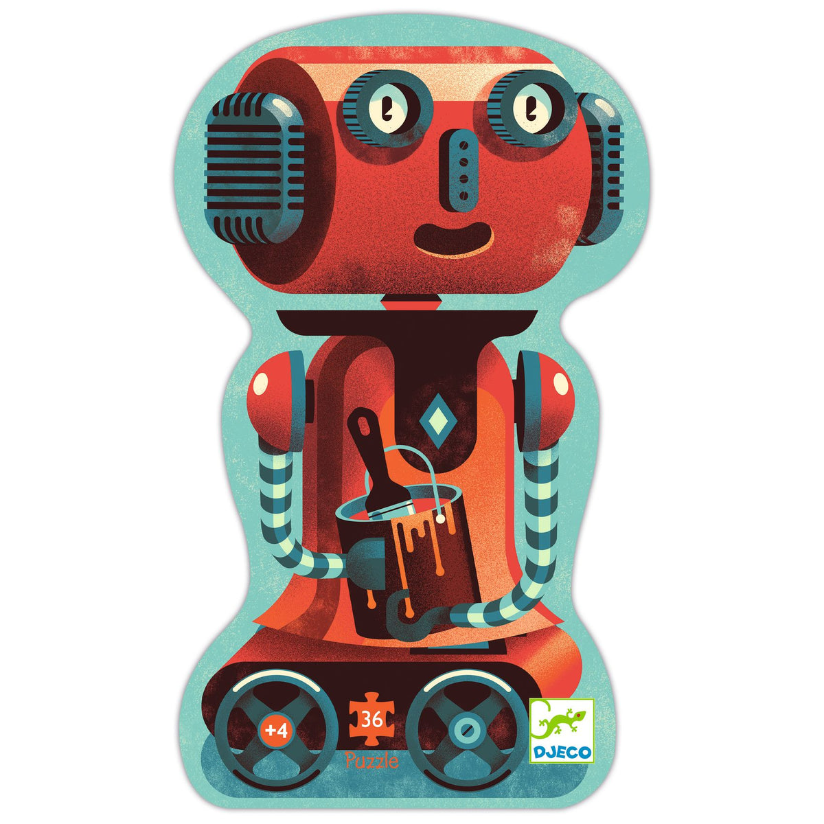 Puzzle Bob Il Robot - 36 pezzi - Djeco - immagine 3