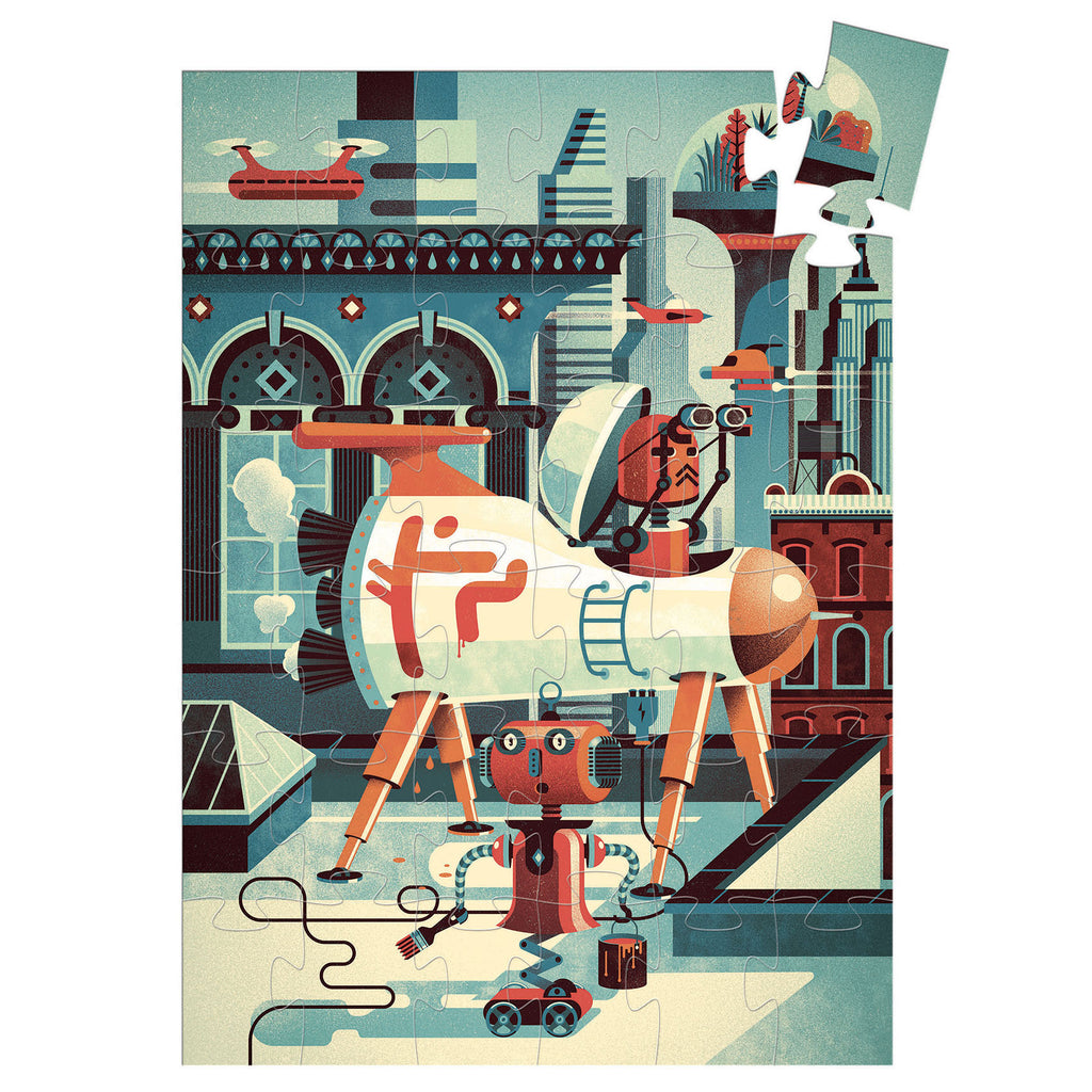 Puzzle Bob Il Robot - 36 pezzi - Djeco - immagine 4